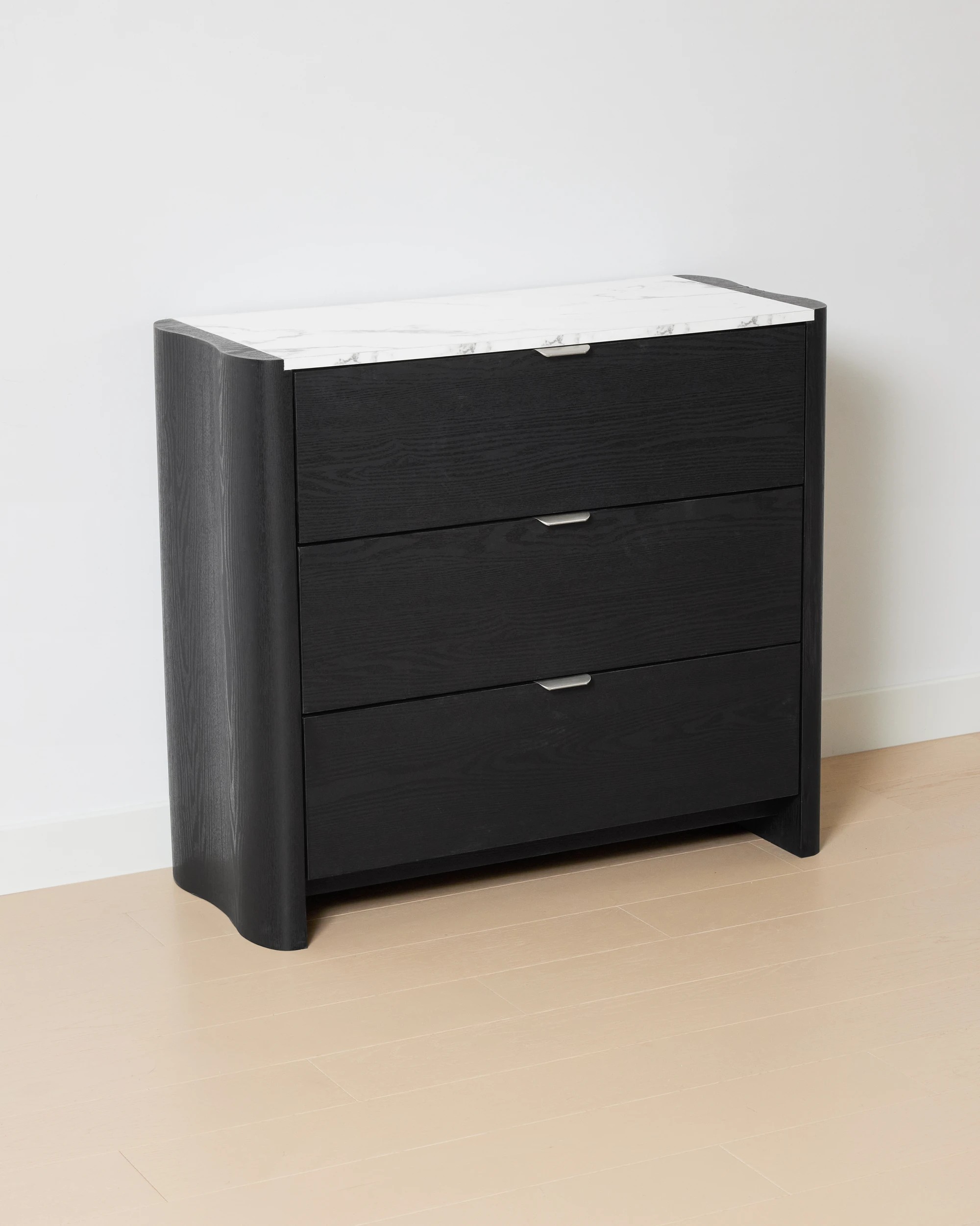 2 Hazel 3 Drawer Chest - Black, 2 of 7