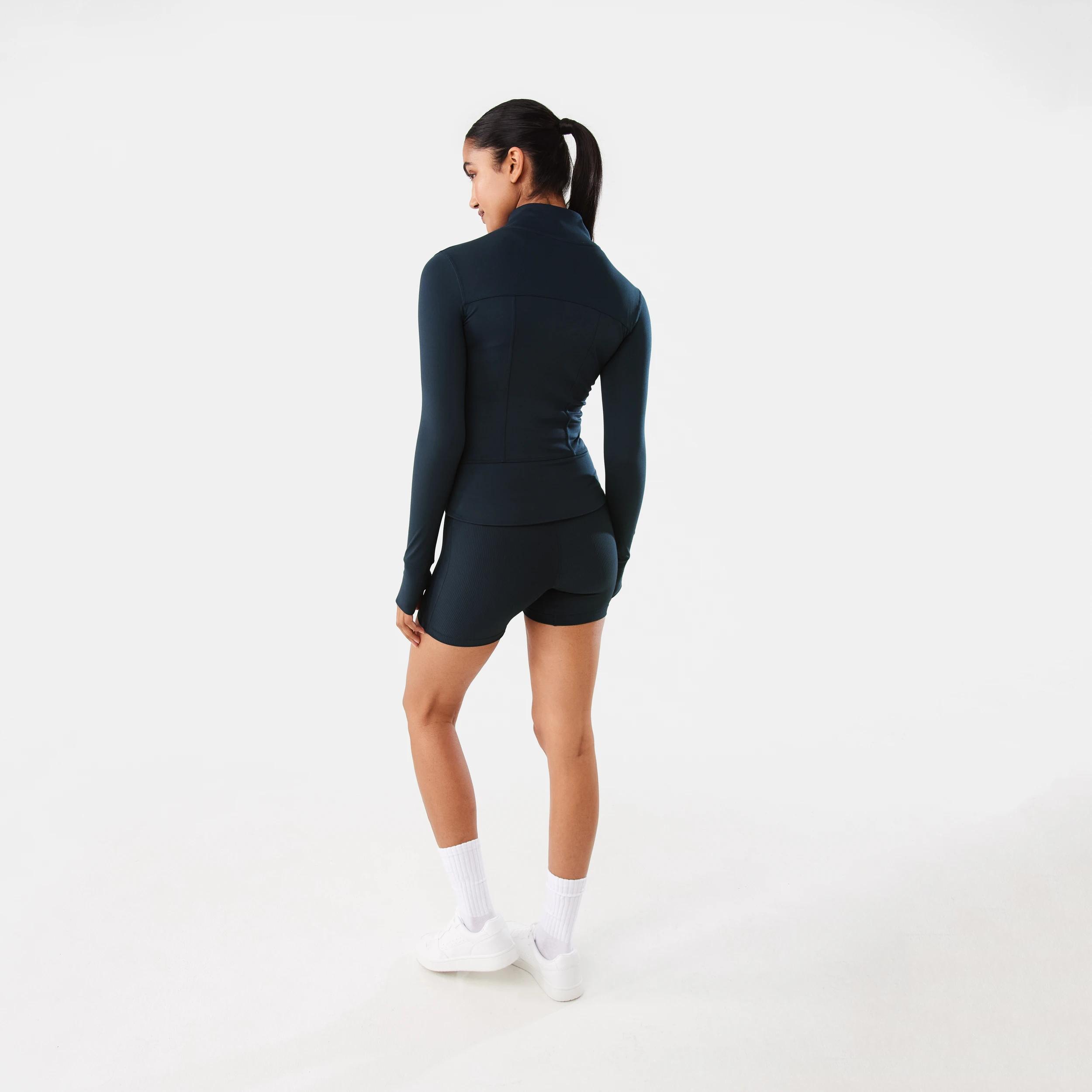 4 Active Womens Long Sleeve Ultrasoft Jacket SHADE NAVY, 4 of 8