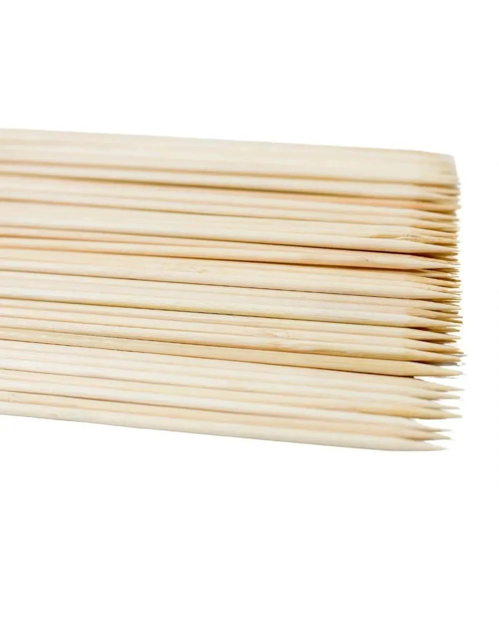 2 Flaming Coals Wooden Bamboo Skewers - 100 pack, 2 of 10