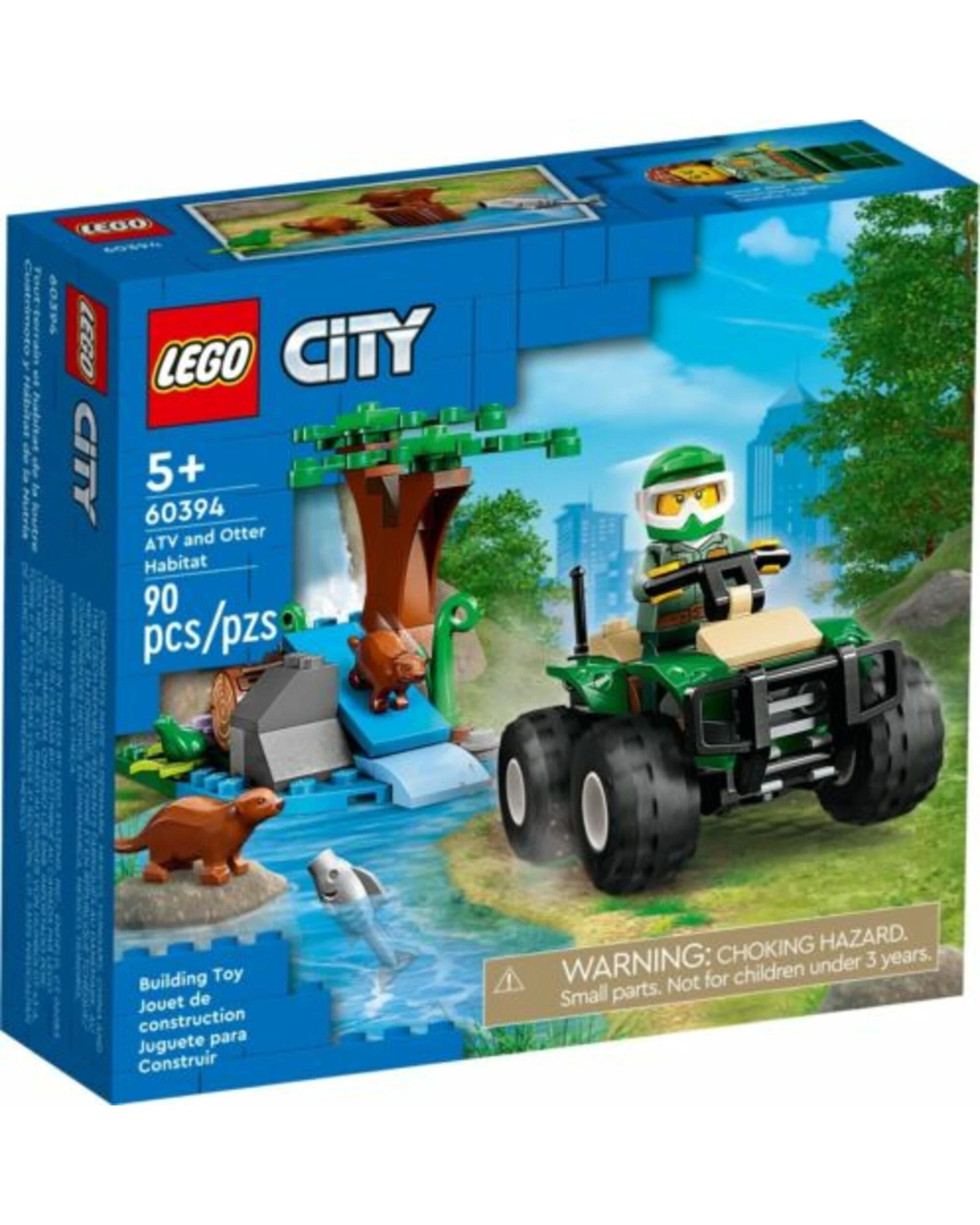 1 LEGO CITY ATV & Otter Habitat 60394 Set Fish Frog Toy Camera Walke Talke, 1 of 1
