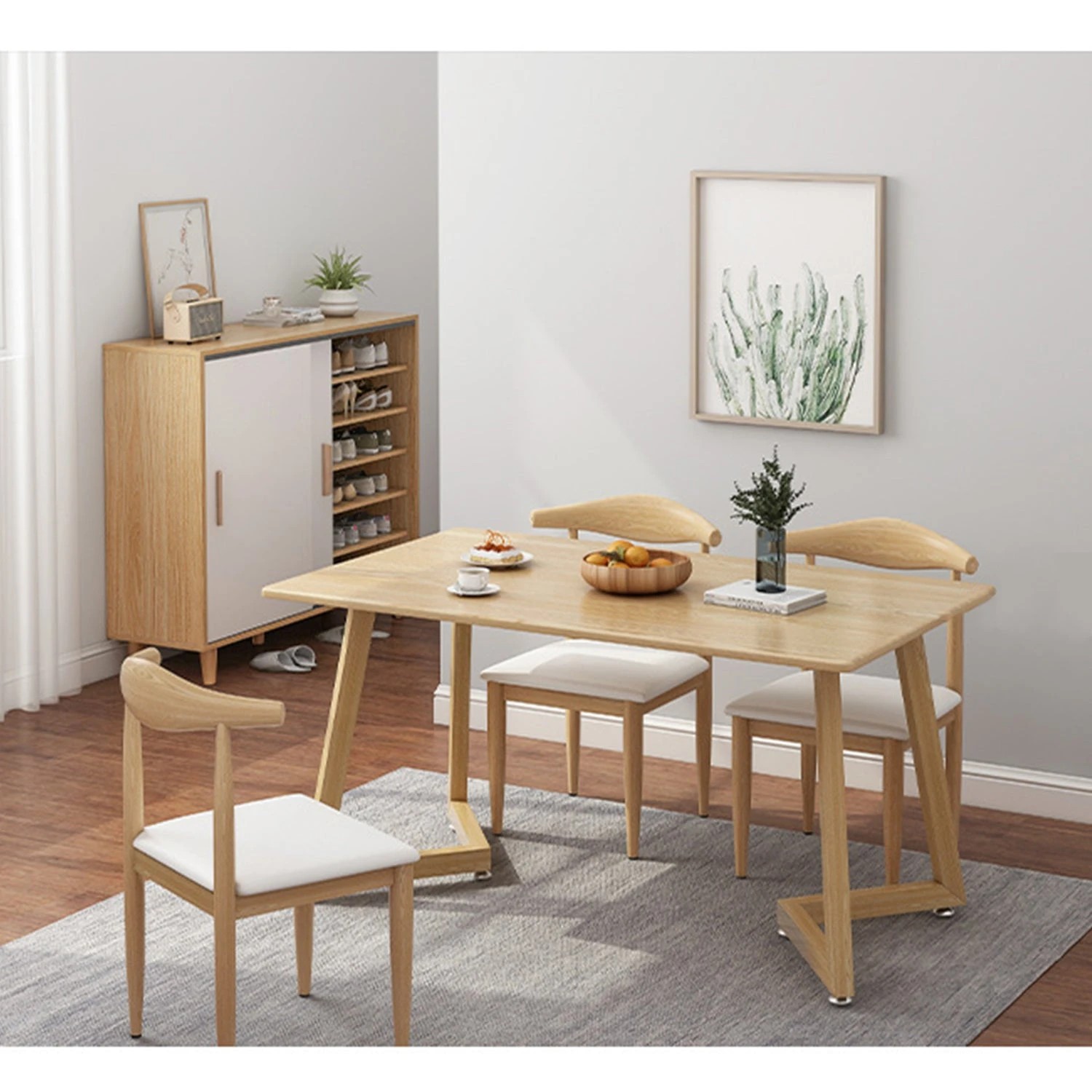5 Foret Shoe Cabinet Rack Organiser Sideboard Hallway Storage 10 Shelf 80cm Grey, 5 of 8