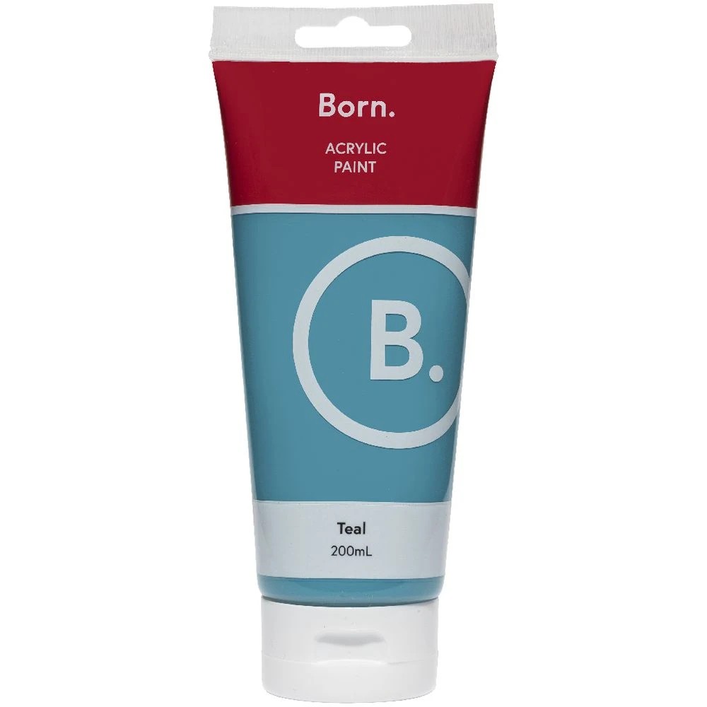 2 Born Acrylic Paint 200mL Teal, 2 of 3