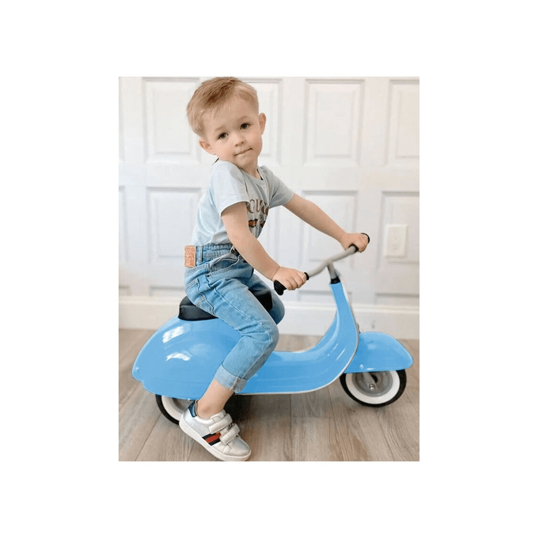 5 Ambosstoys Primo Ride-On Toy Kids Self-Propelled Scooter Metal Frame Age 3 Years
 - blue, 5 of 5