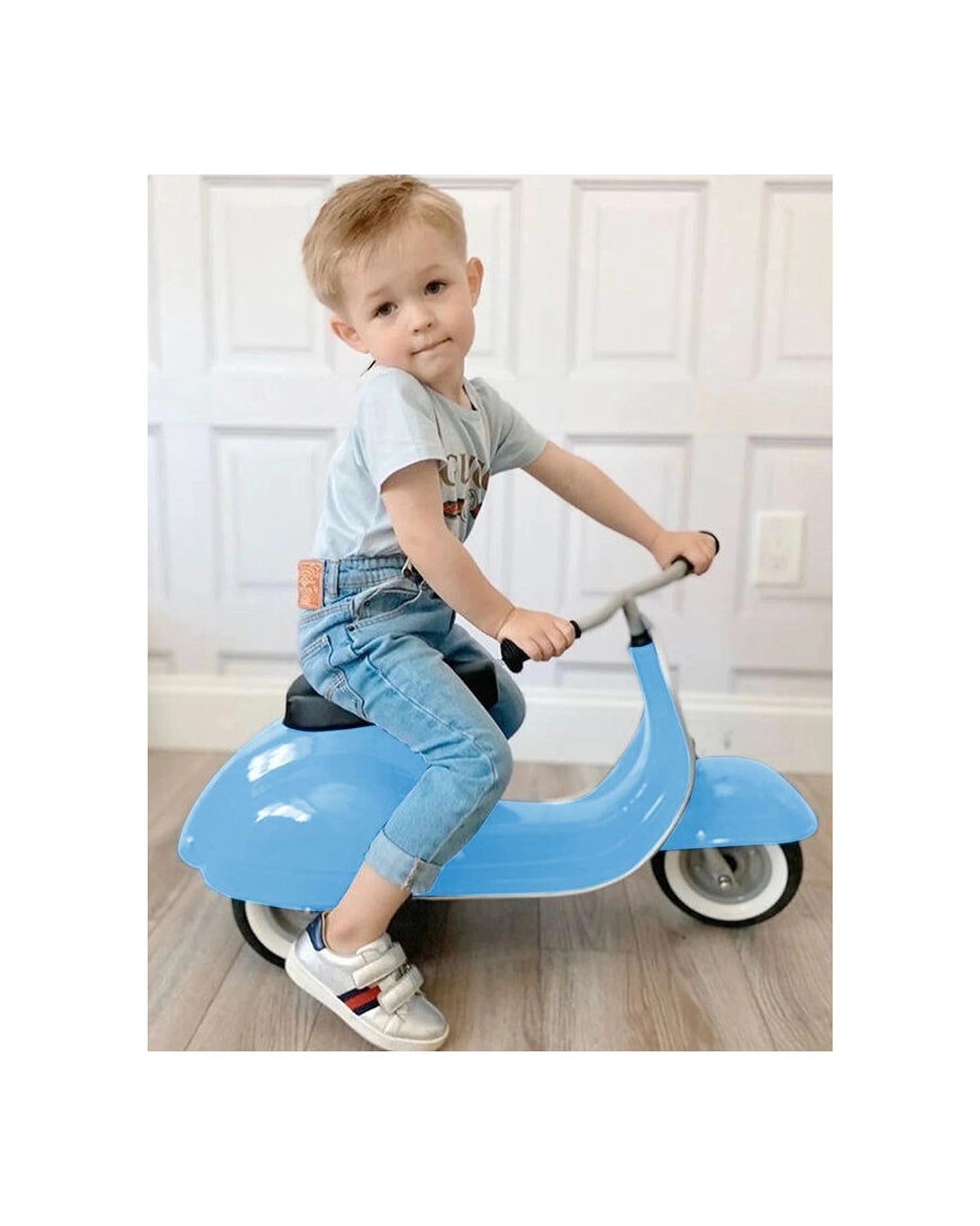 5 Ambosstoys Primo Ride-On Toy Kids Self-Propelled Scooter Metal Frame Age 3 Years
 - blue, 5 of 5