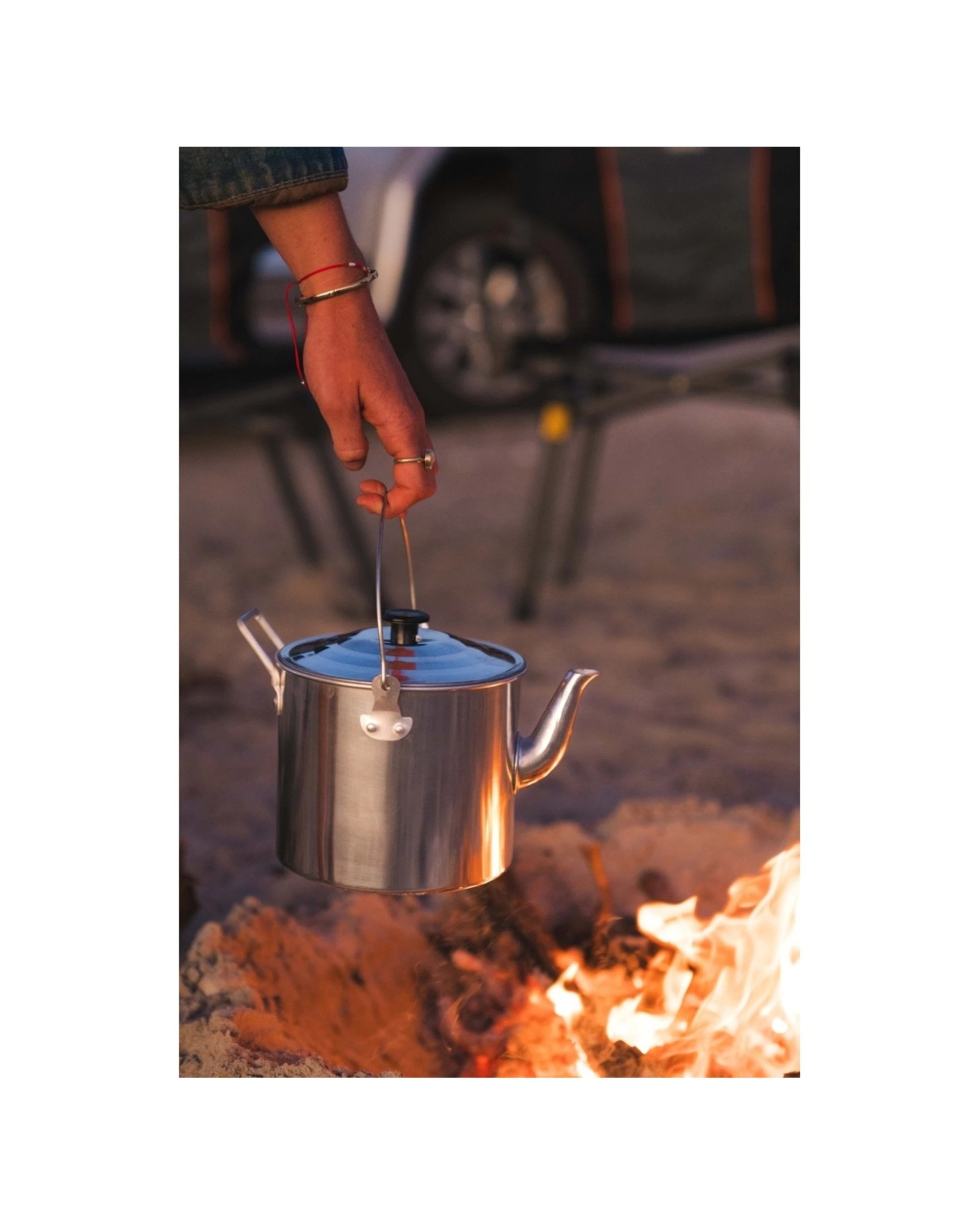 4 Wildtrak 1800ml Aluminium Billy Teapot Water Boiler Camping Non-Drip Spout - Silver, 4 of 5