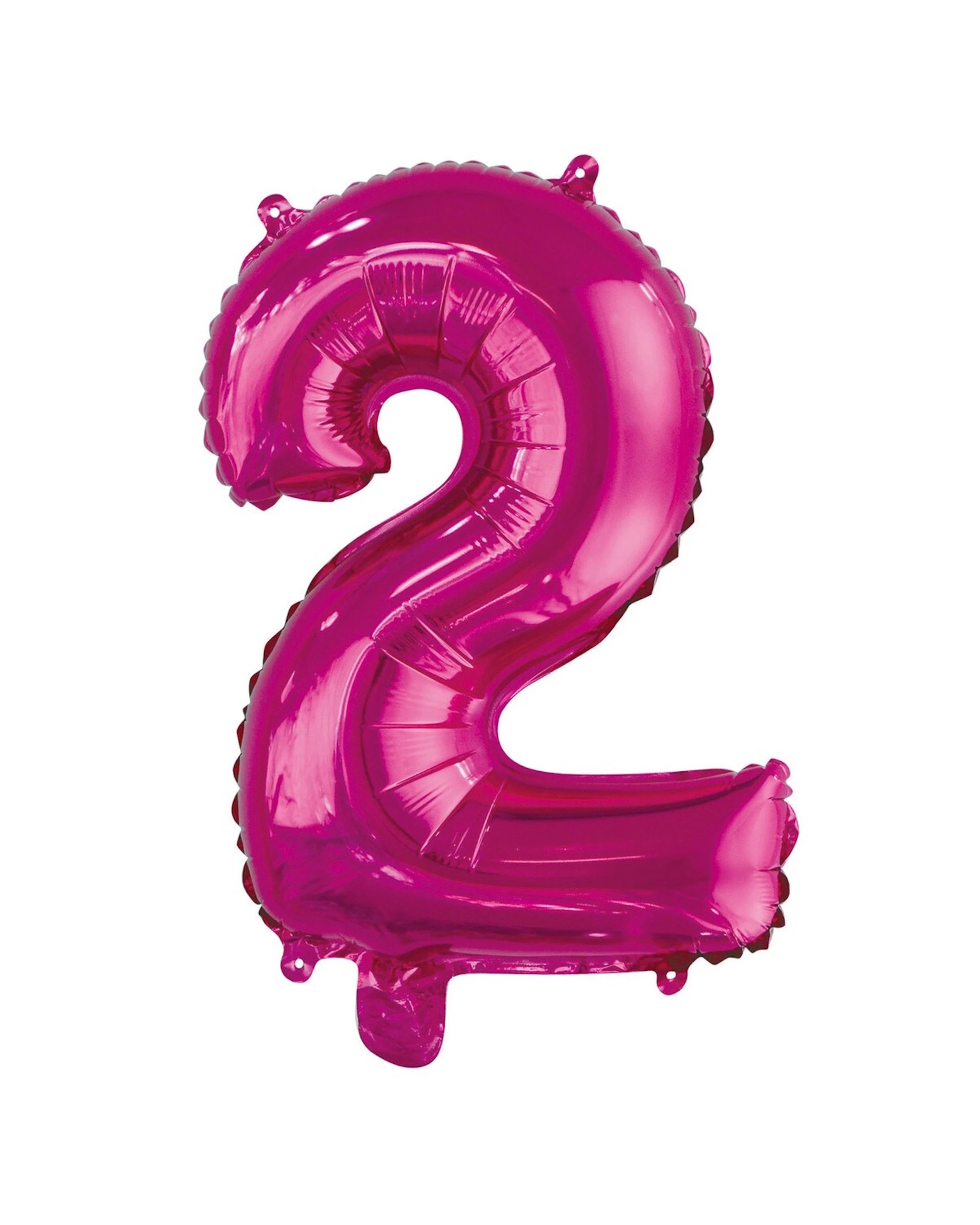 1 Meteor Number 2 Hot Foil Air Fill Balloon 35.5cm - Pink, 1 of 2