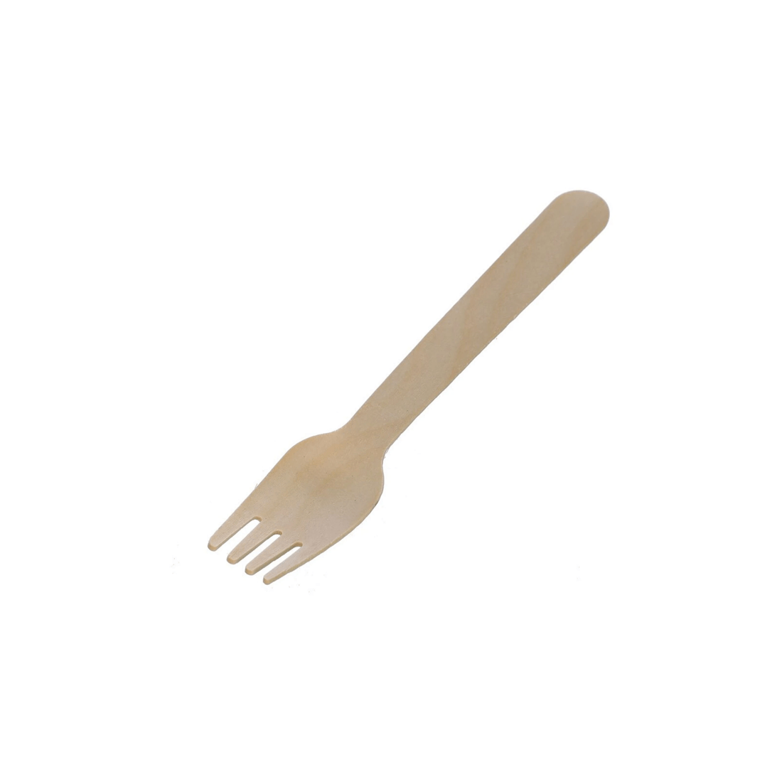 2 50pc Lemon & Lime Earthie Eco Biodegradable Recyclable Wooden Forks/cutlery
 - Natural, 2 of 3