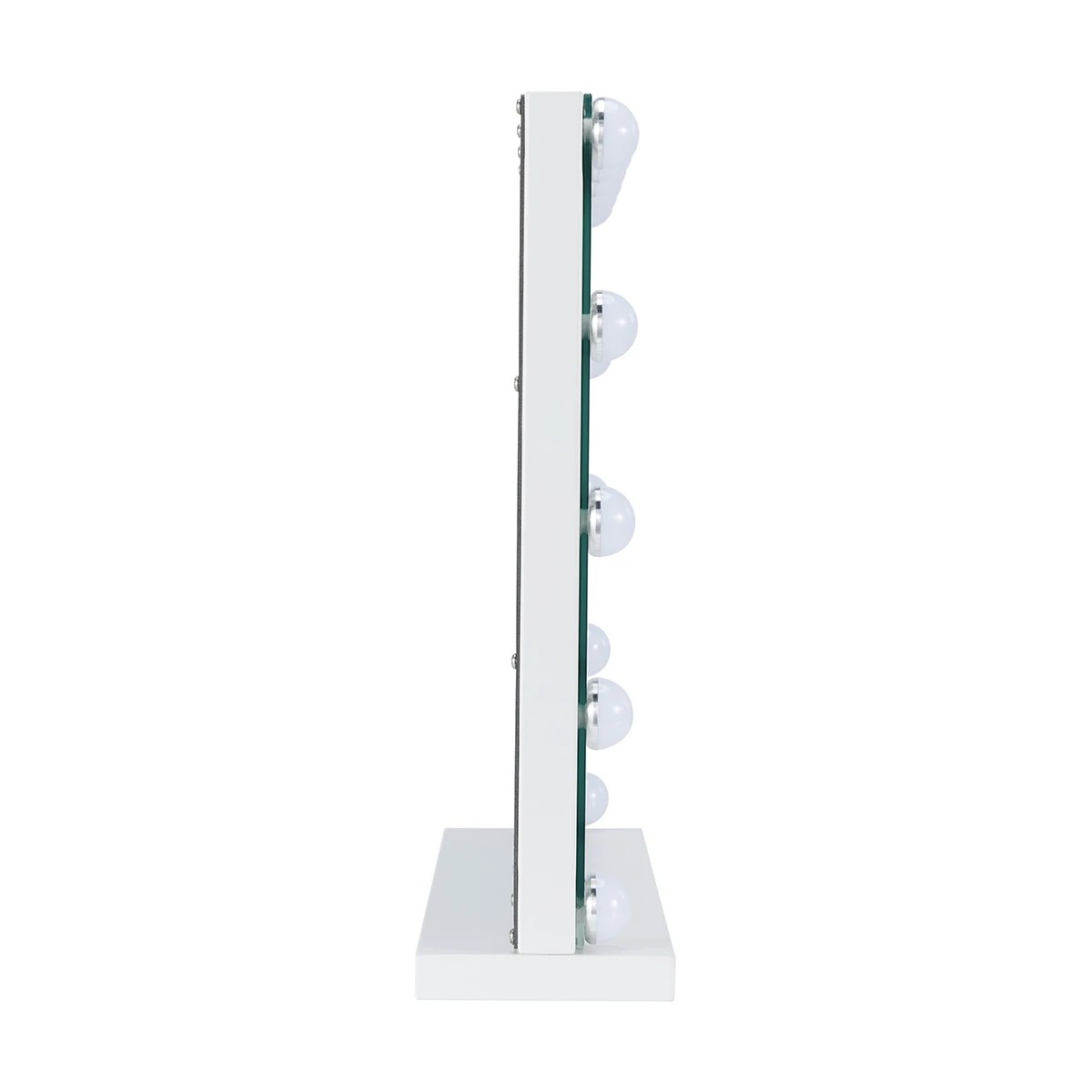 3 Rectangle Hollywood Mirror - White, 3 of 10
