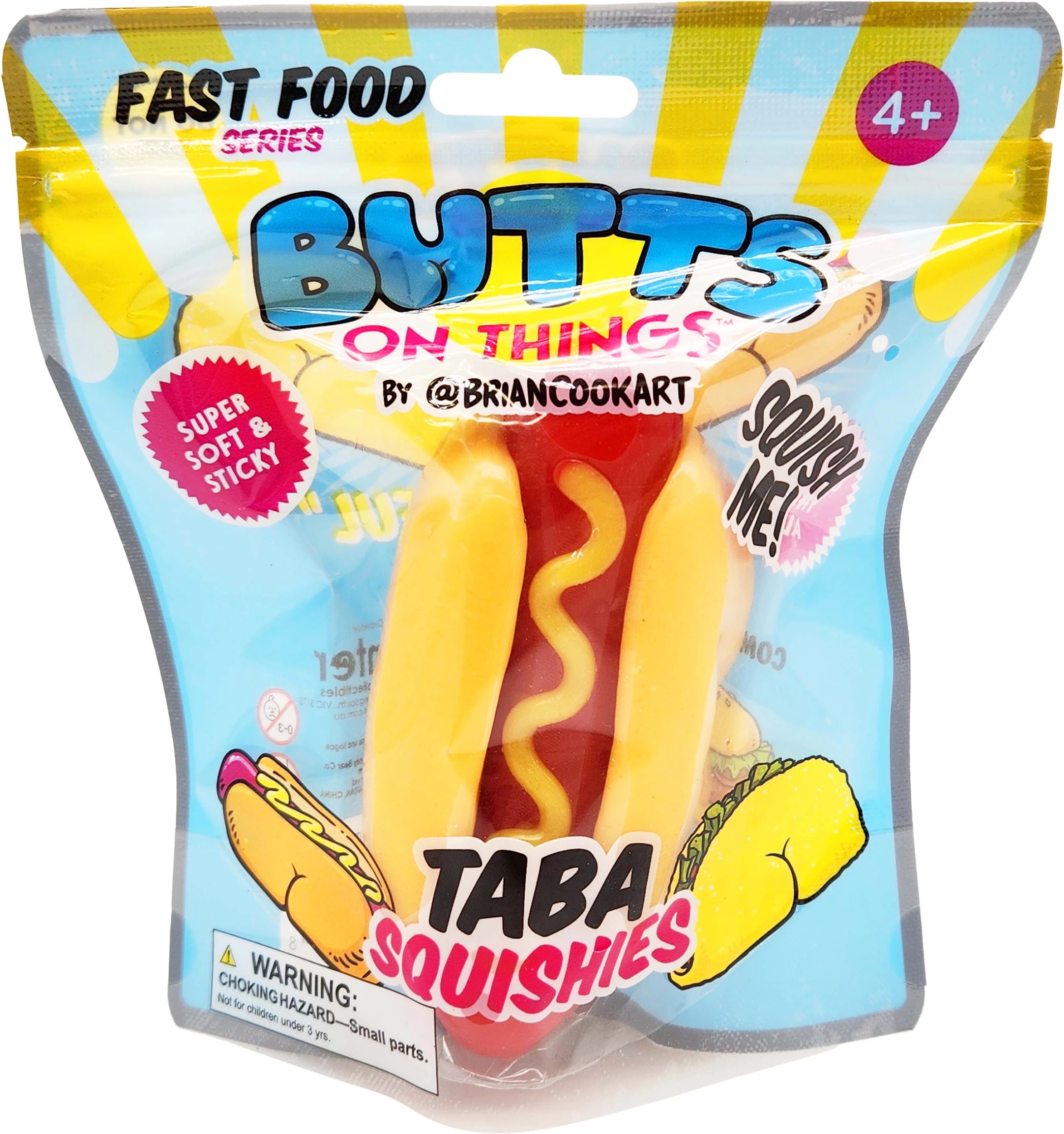 5 Butts On Things Taba Squishies - Assorted, 5 of 9