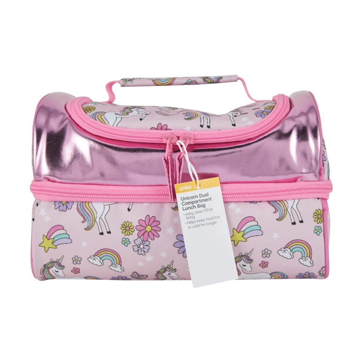 6 Unicorn Dual Compartment Lunch Bag, 6 of 6