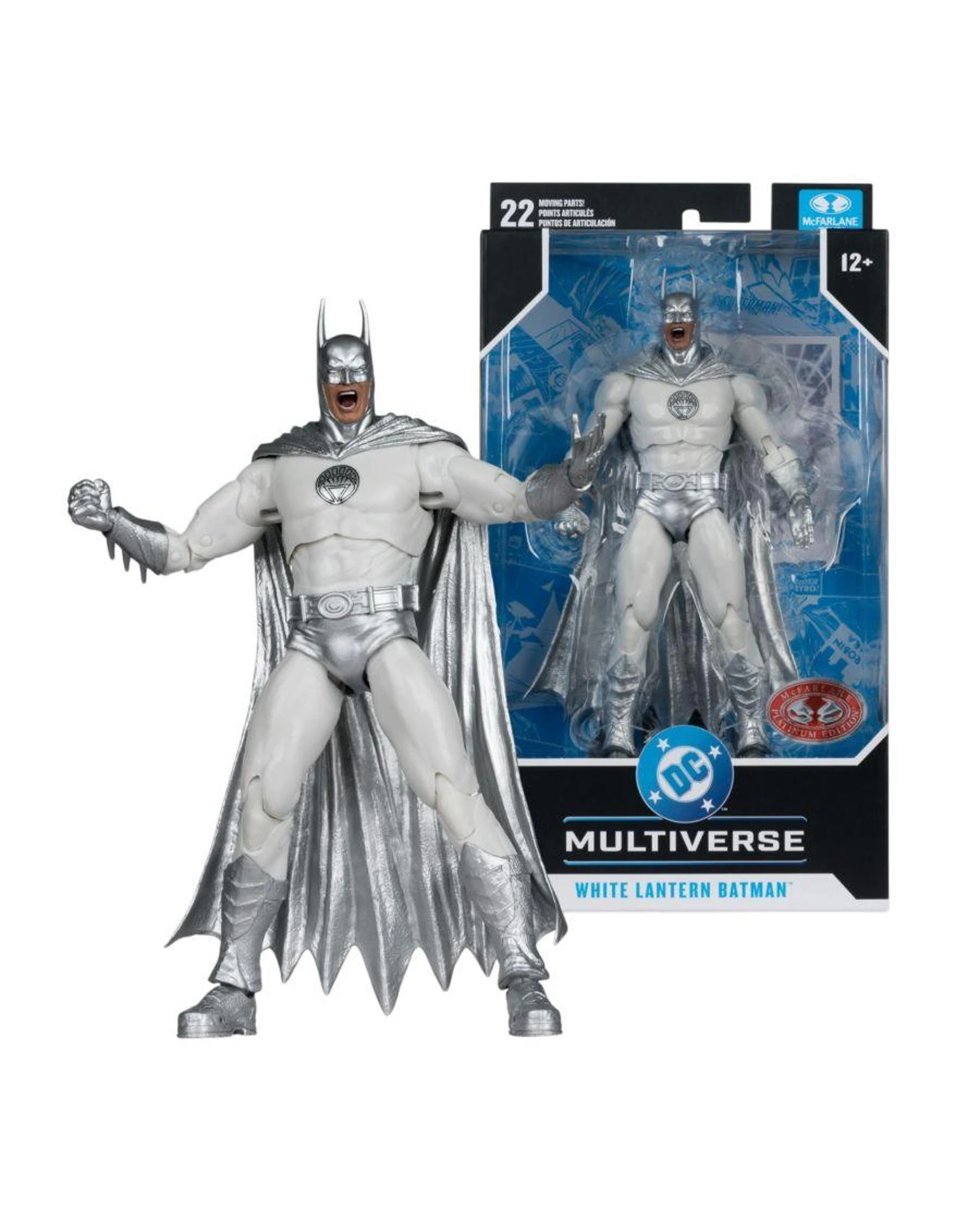 1 McFarlane DC Multiverse Brightest Day White Lantern Batman Platinum Edition 7 inch Action Figure, 1 of 9