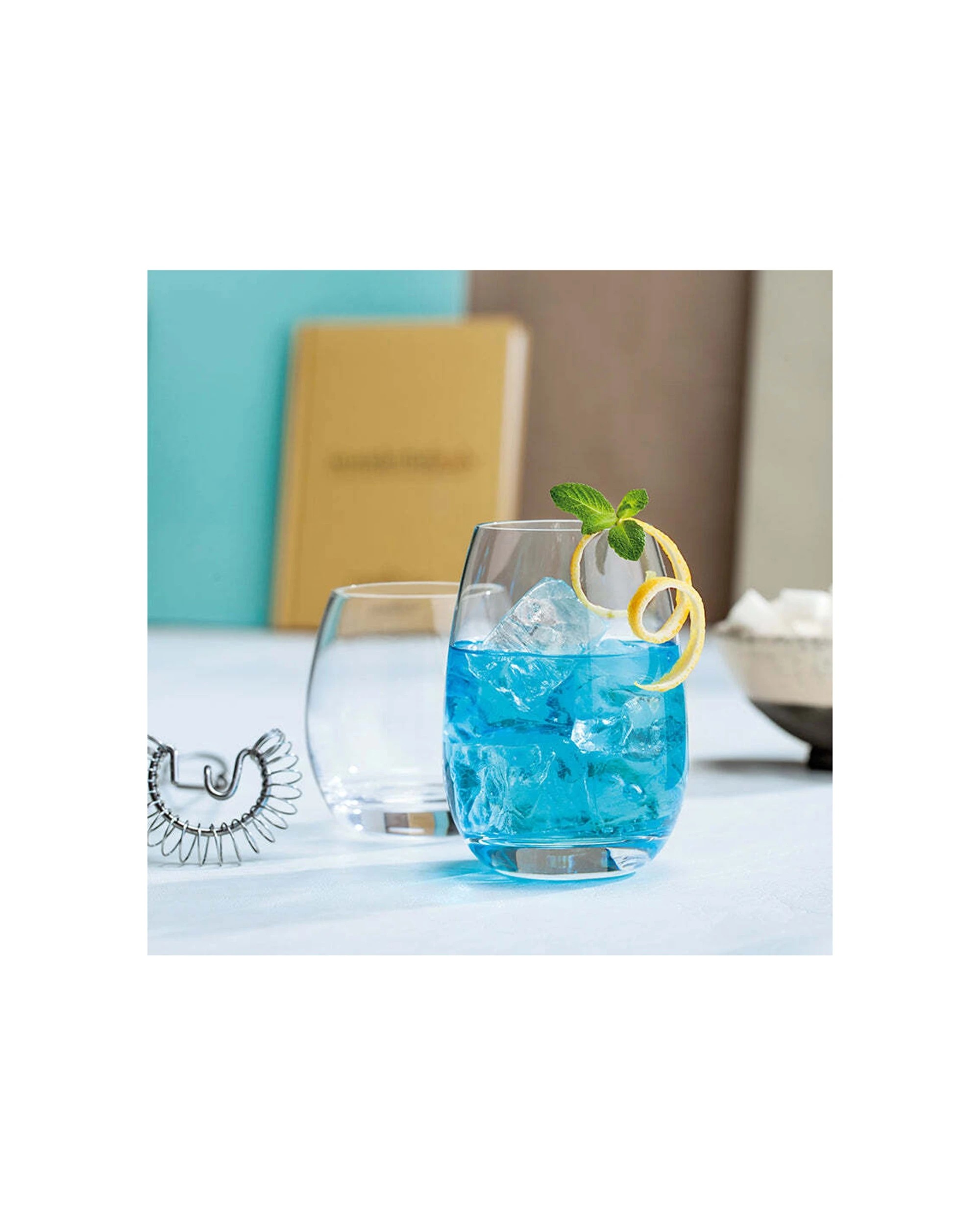4 Luigi Bormioli 4pc Masterpiece Stemless Wine Glasses Set 460ml - Clear, 4 of 4