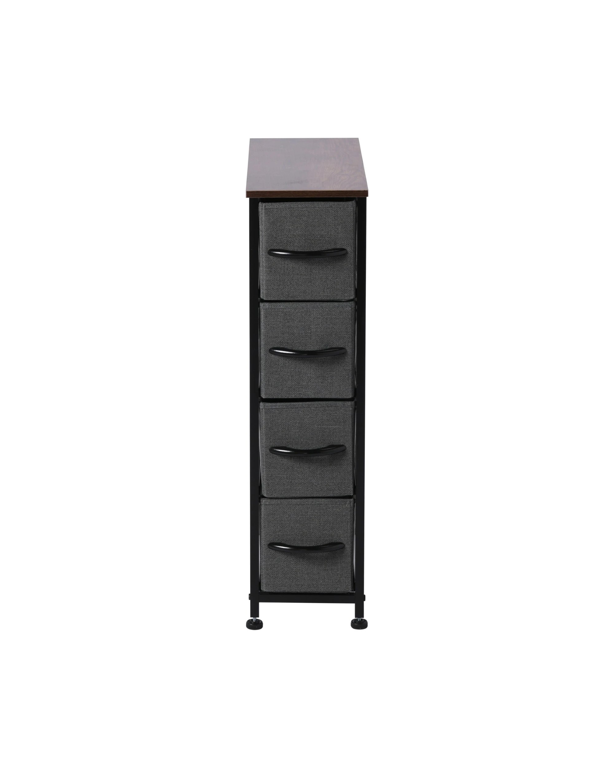 3 Sherwood Luna 4 Drawer Fabric Tallboy - Charcoal, 3 of 7