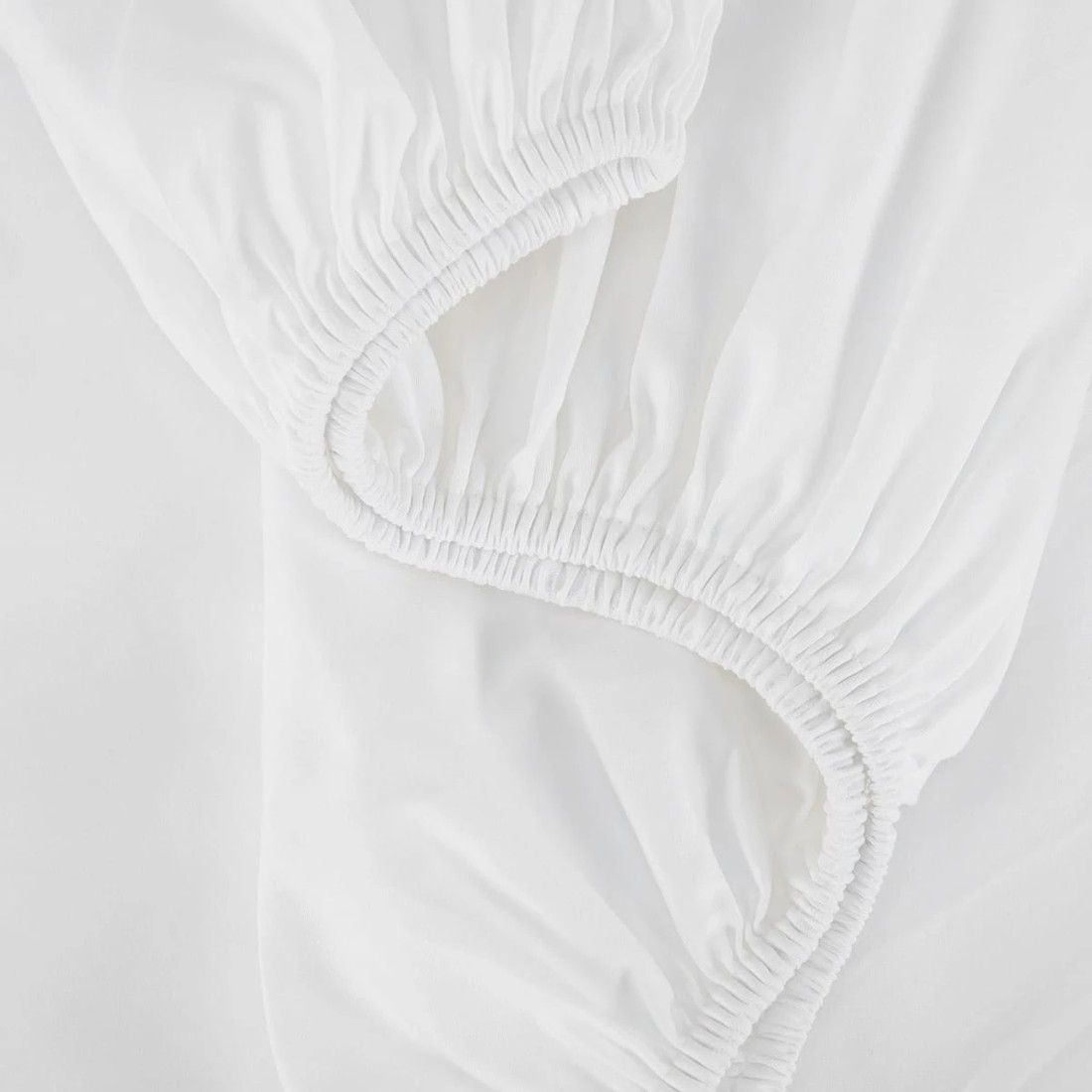 3 500 Thread Count Australian Grown Cotton Fitted Sheet - Double Bed, White, 3 of 4