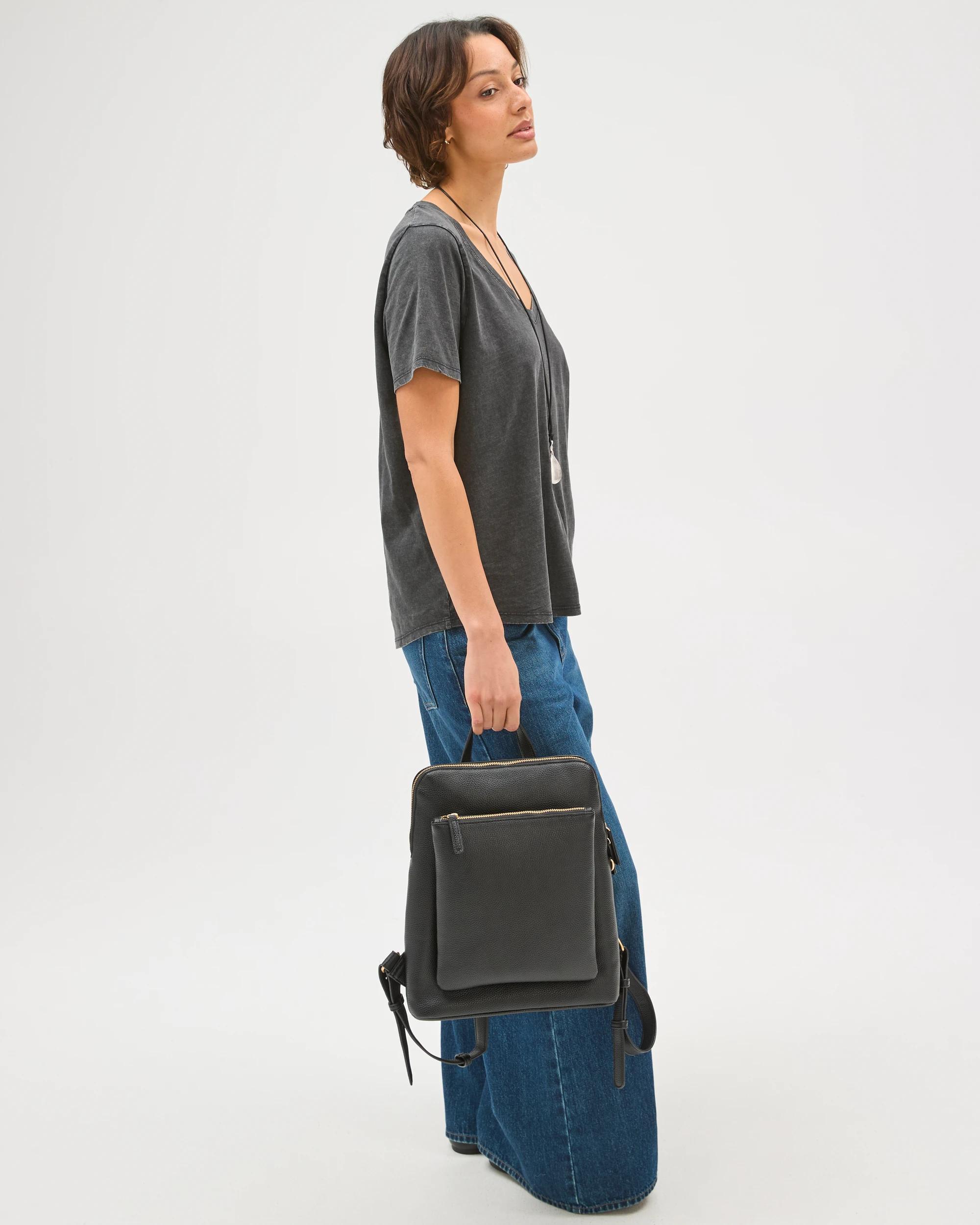 2 Target Woman Pebble Backpack BLACK, 2 of 4