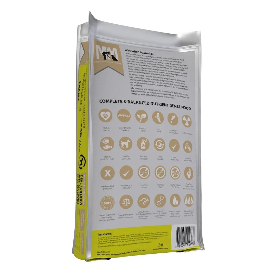 2 MFM Hypoallergenic Gluten Free Turkey & Lamb Lite Dog Food 20kg, 2 of 2