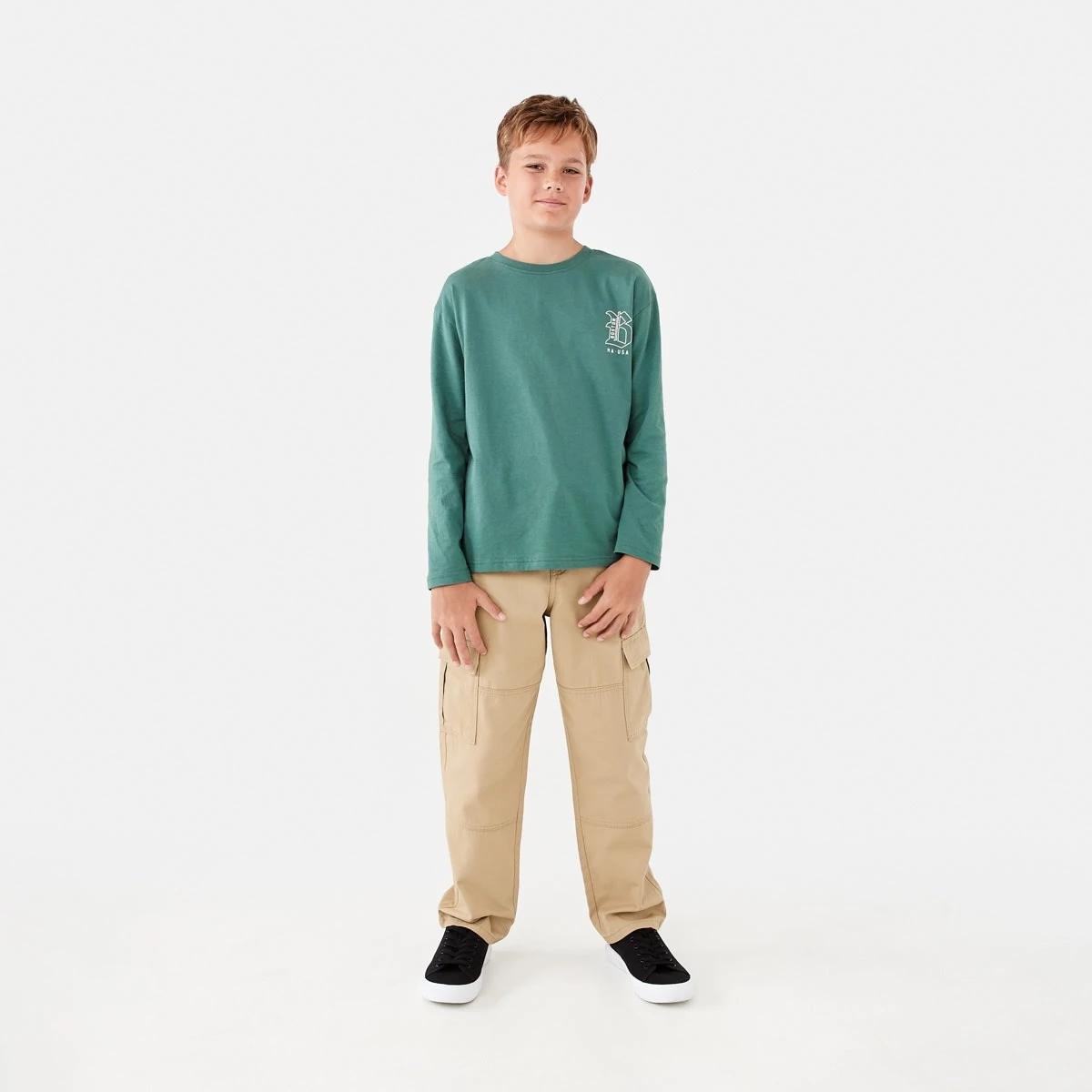 5 Long Sleeve Print T-shirt Grn Boston, 5 of 8