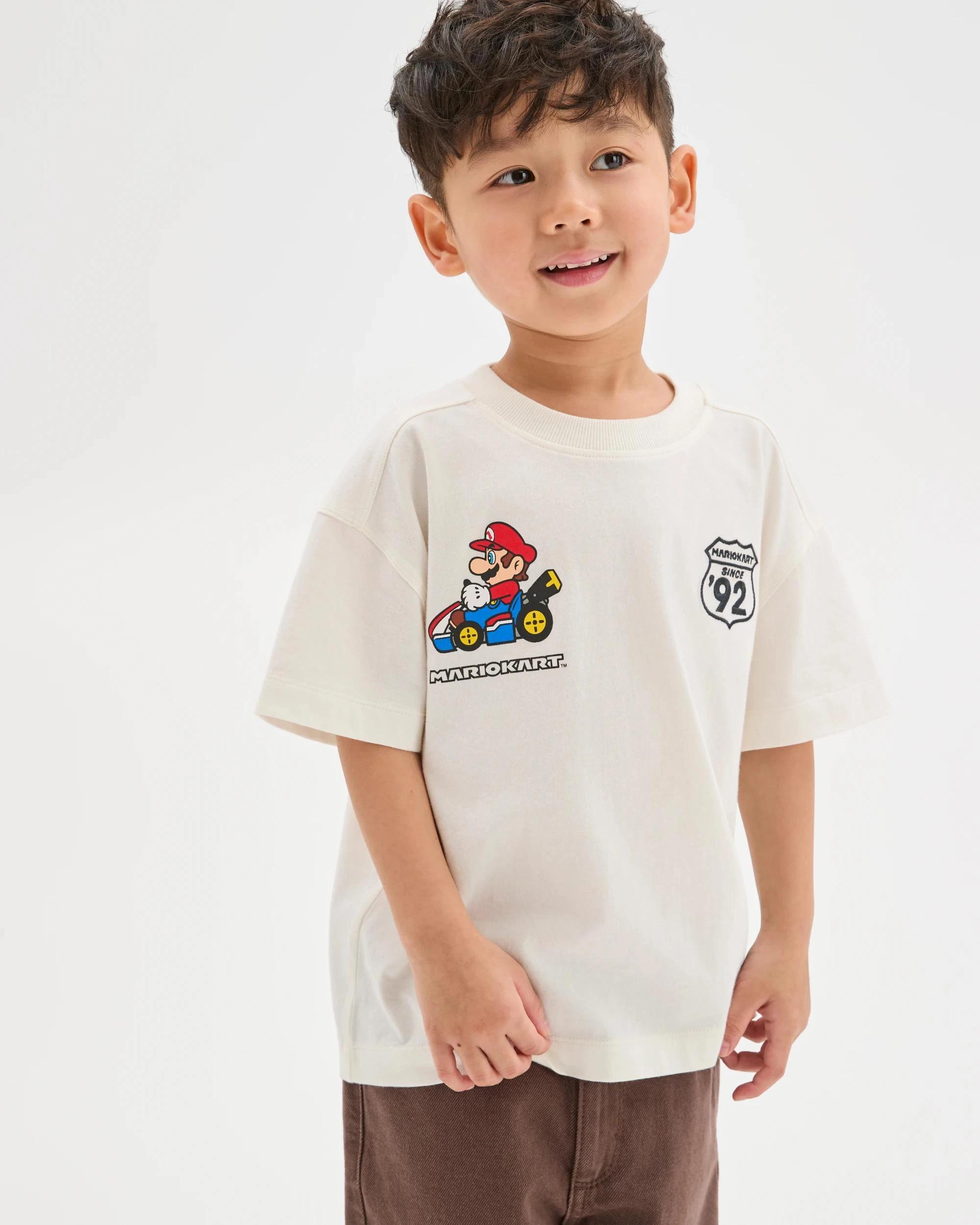 2 Super Mario Australian Cotton T-Shirt CLOUD DANCER, 2 of 7