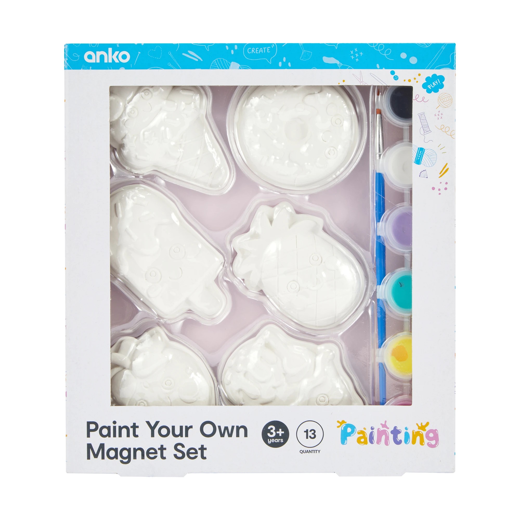 1 13 Piece Paint Your Own Magnet Set - Sweet, 1 of 10