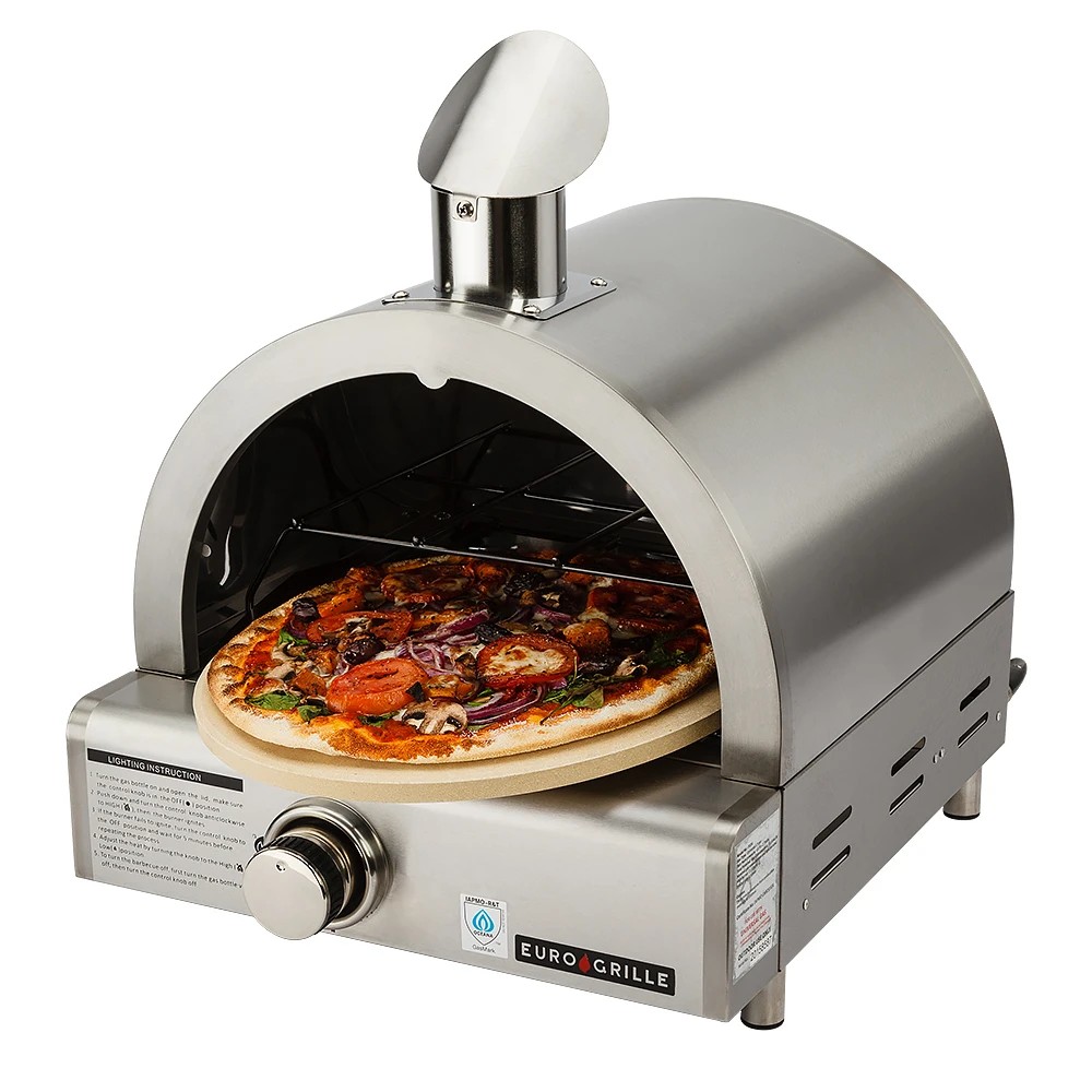 1 EuroGrille Portable Pizza Oven - Metallic, 1 of 1