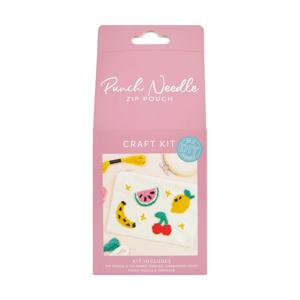 DIY Punch Needle Zip Pouch Craft Kit