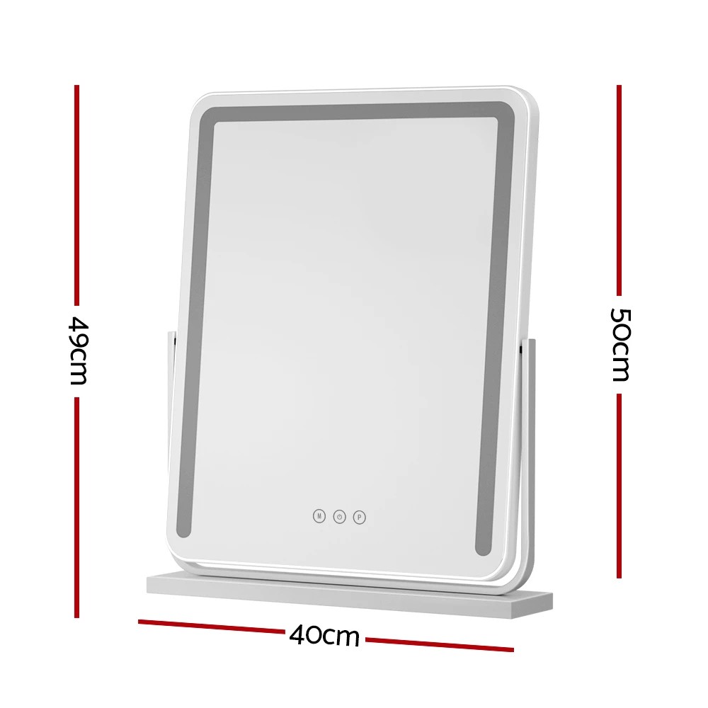 2 Embellir Makeup Mirror with Lights Hollywood Vanity LED Mirrors  40X50CM - Multi, 2 of 6