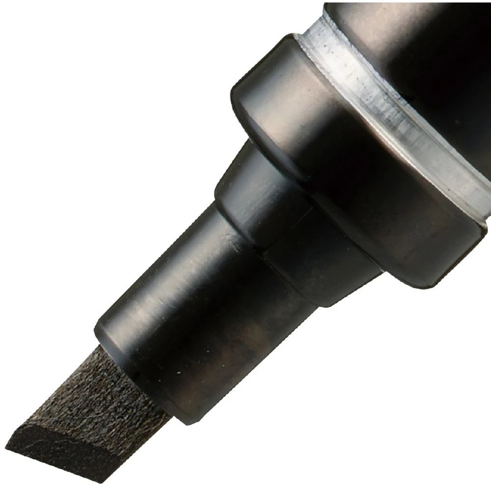 2 Pentel N60 Permanent Marker Chisel Tip Black, 2 of 5