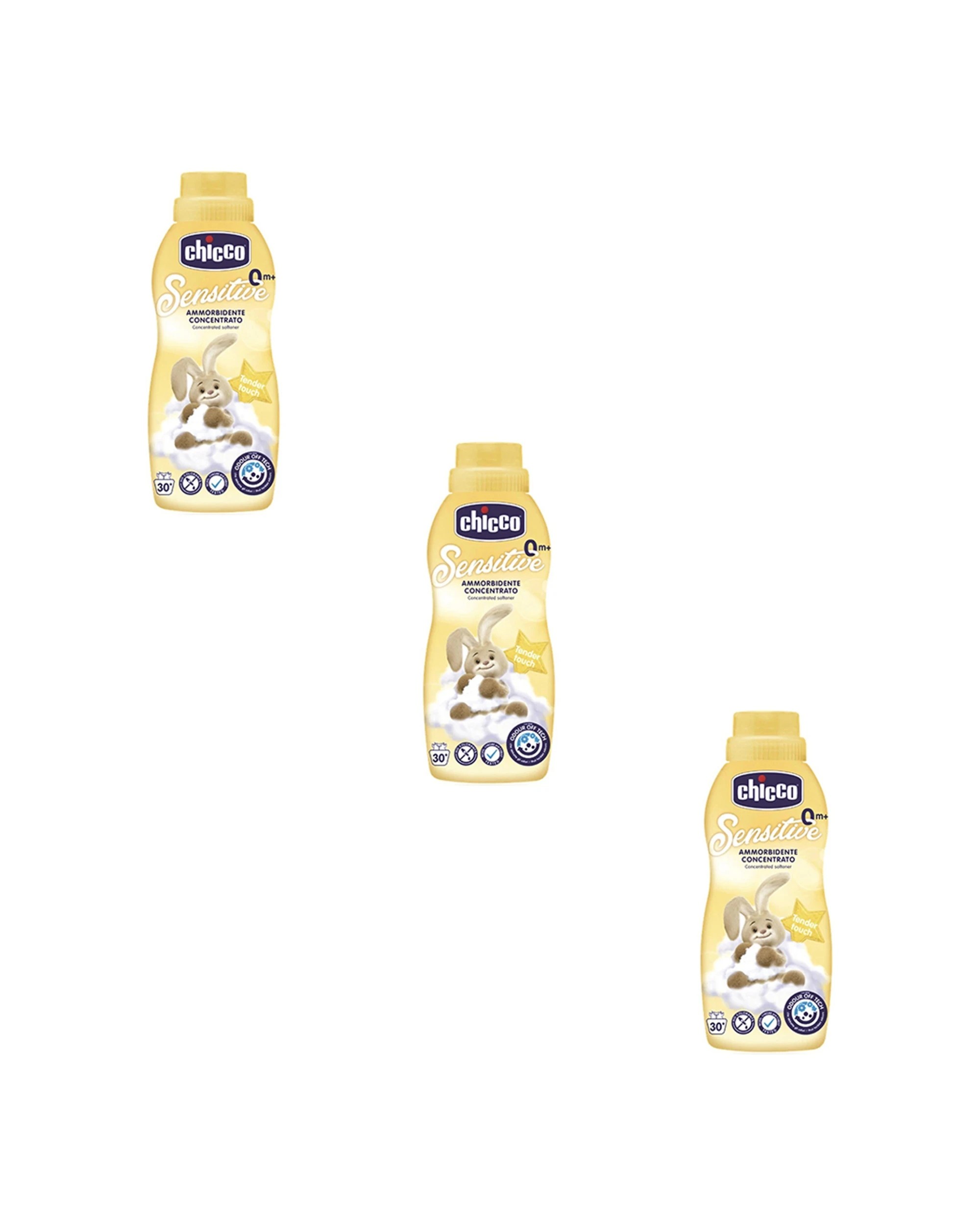 1 Chicco 3PK Nursing Sensitive 750ml Fabric Softener Tender Touch - Yellow, 1 of 1