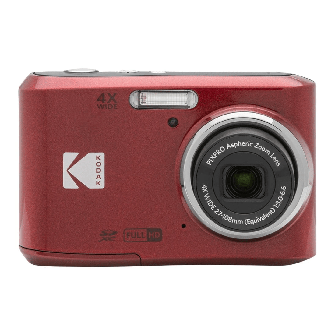1 Kodak FZ45 16MP Digital Camera Red, 1 of 9
