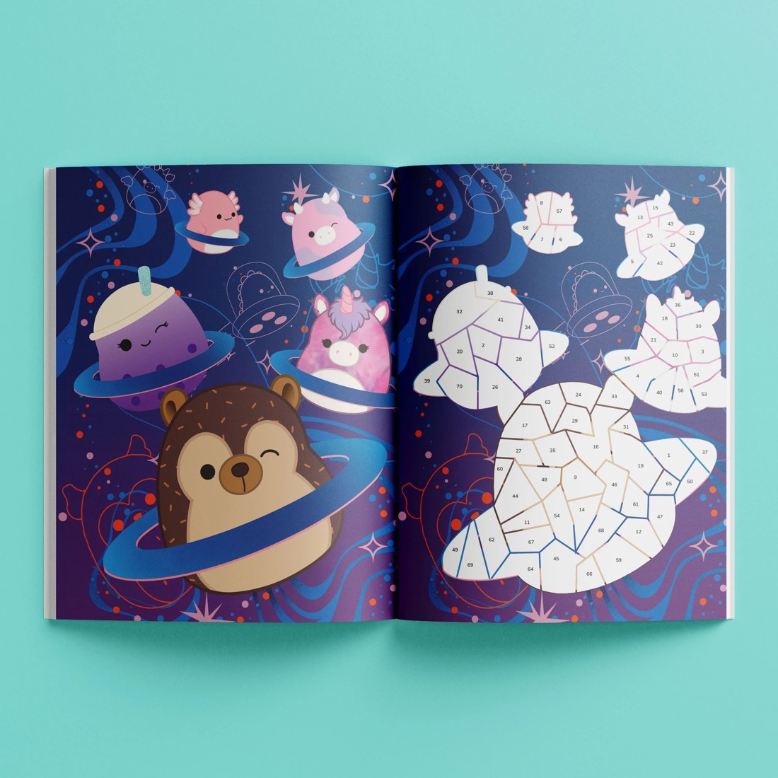2 Kaleidoscope Original Squishmallows Sticker Mosaics - Book, 2 of 7