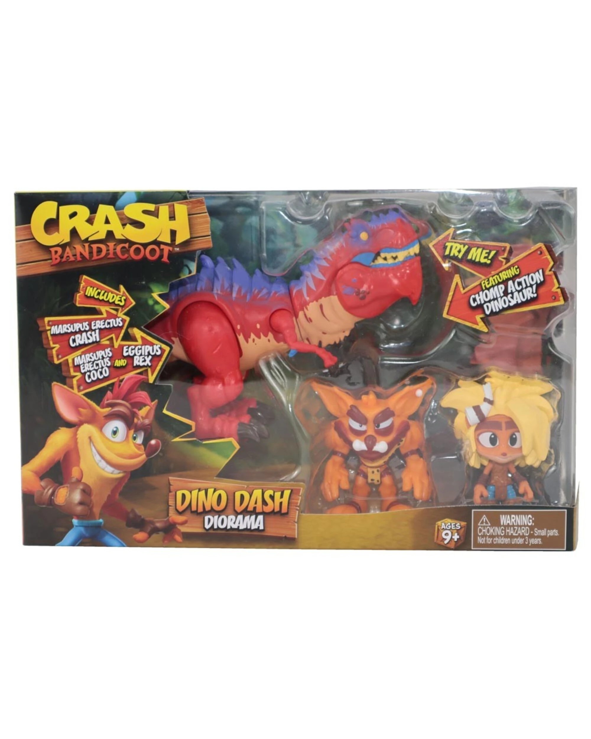 5 Crash Bandicoot - Dino Dash Figure Diorama Set, 5 of 5