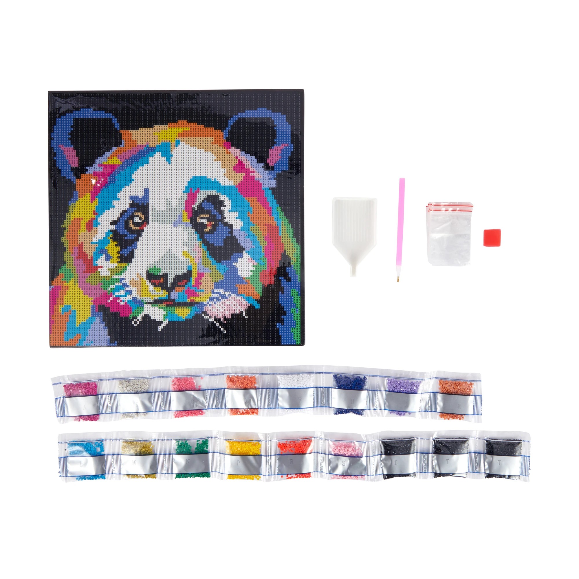 2 Sparkle Gem Art - Neon Panda, 2 of 2