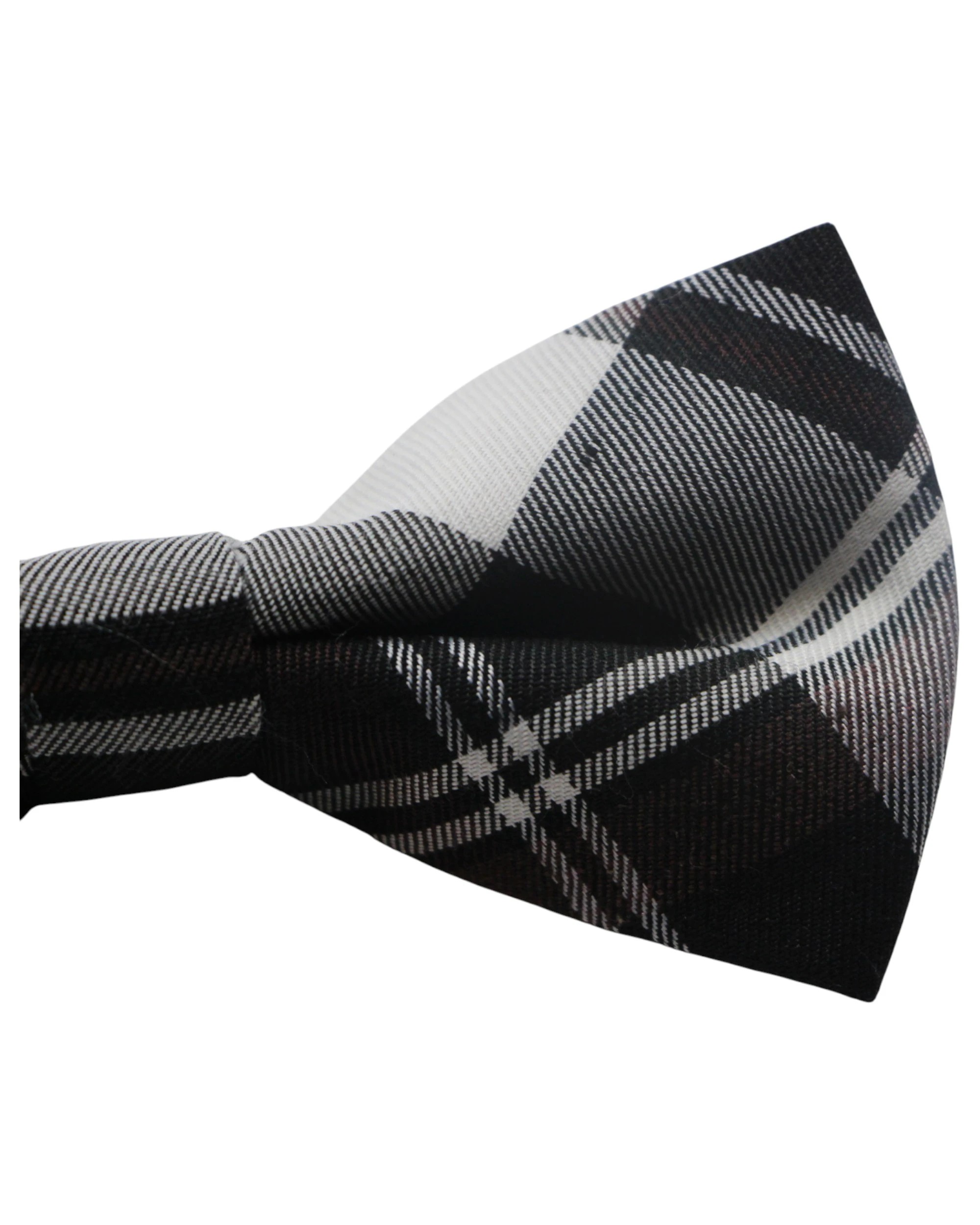3 Zasel Mens Black And White Patterned Cotton Bow Tie, 3 of 3