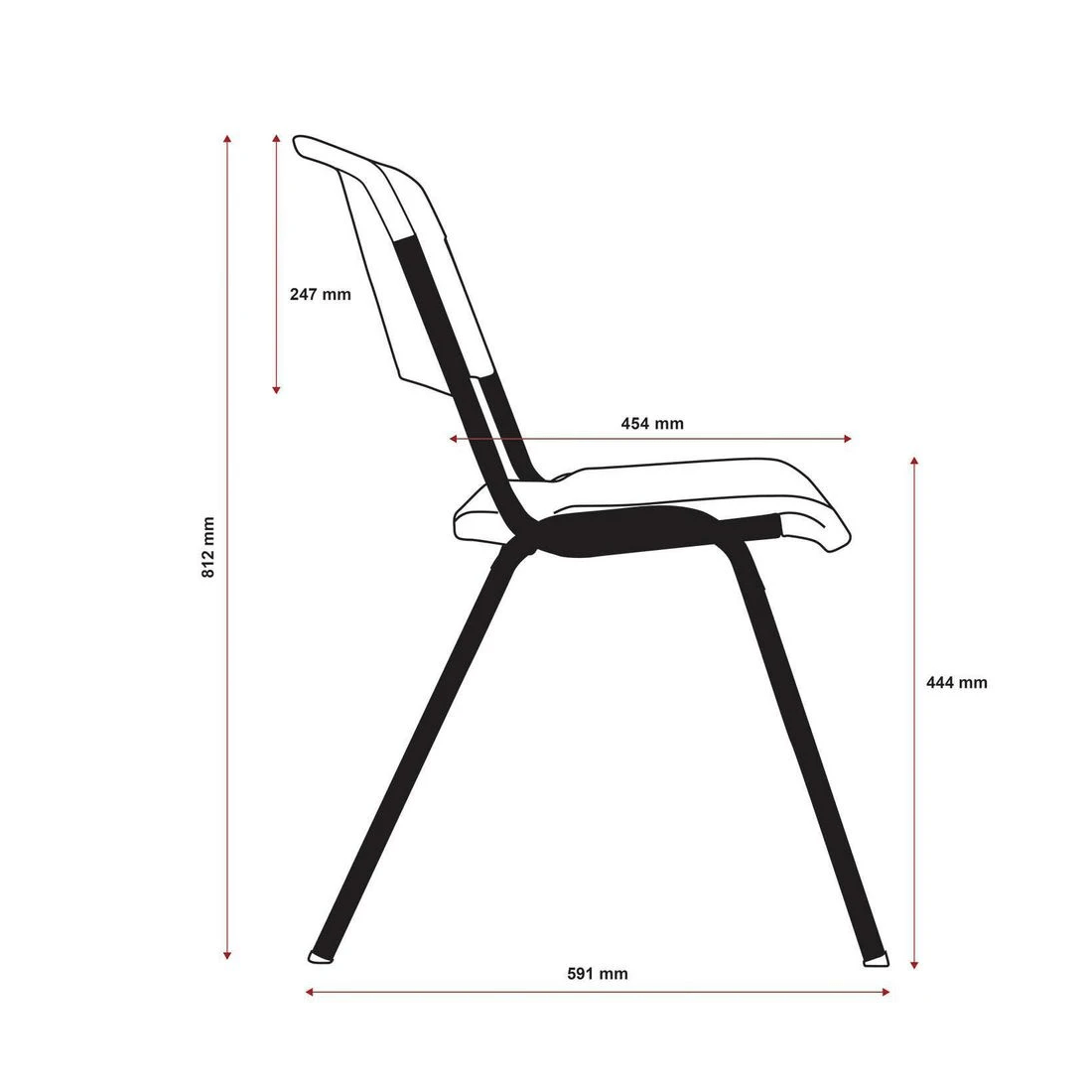 9 Lifetime Stacking Chair White, 9 of 10
