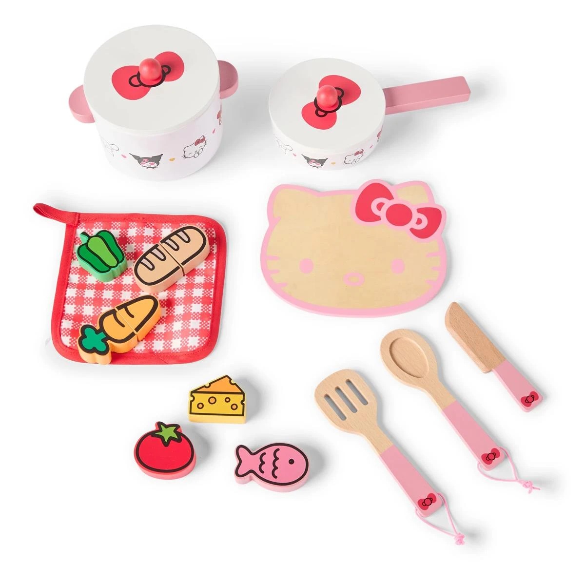 4 13 Piece Hello Kitty and Friends Wooden Kitchen Set, 4 of 10