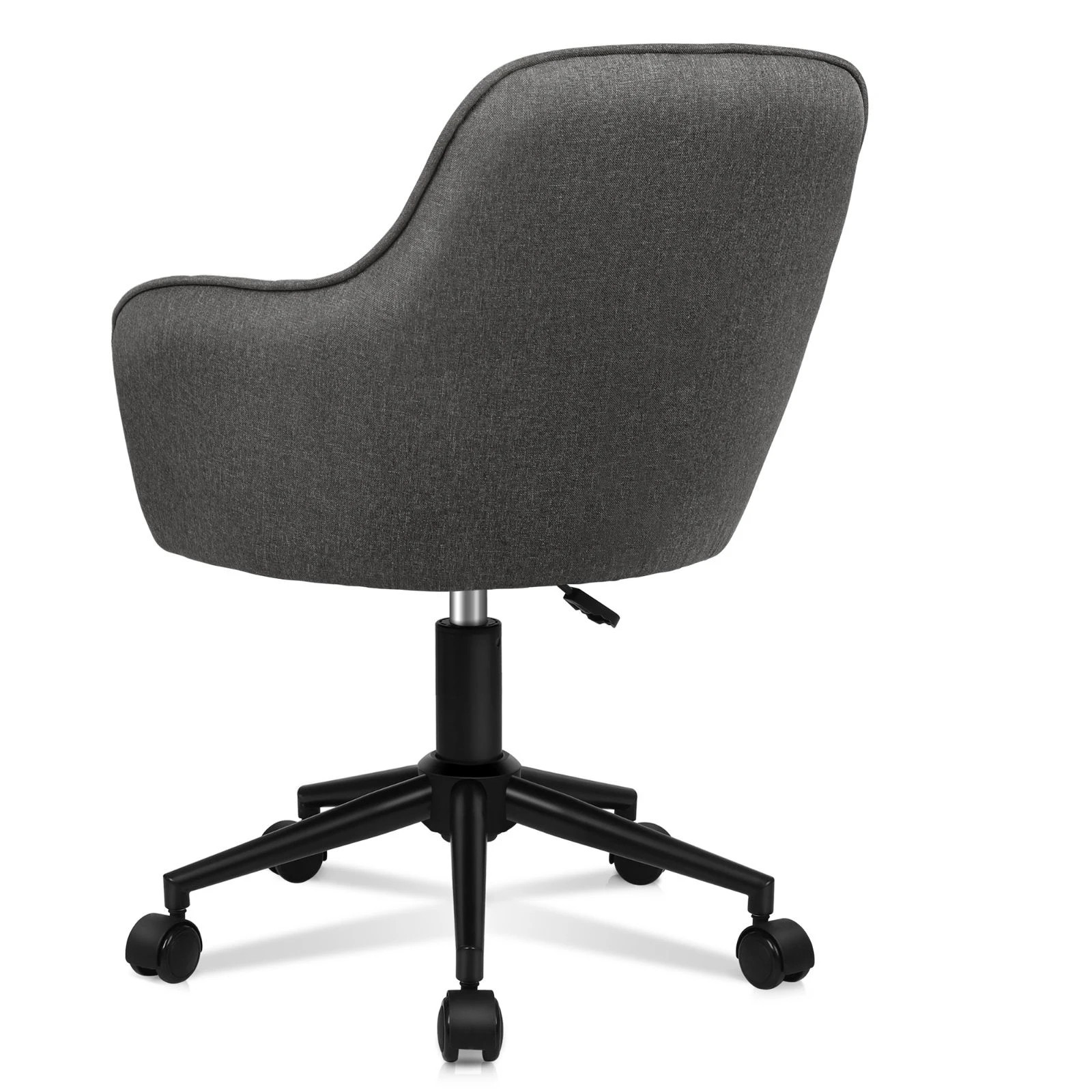 3 Alfordson Office Chair Fabric Swivel Armchair Computer Adult Kids - Grey, 3 of 10