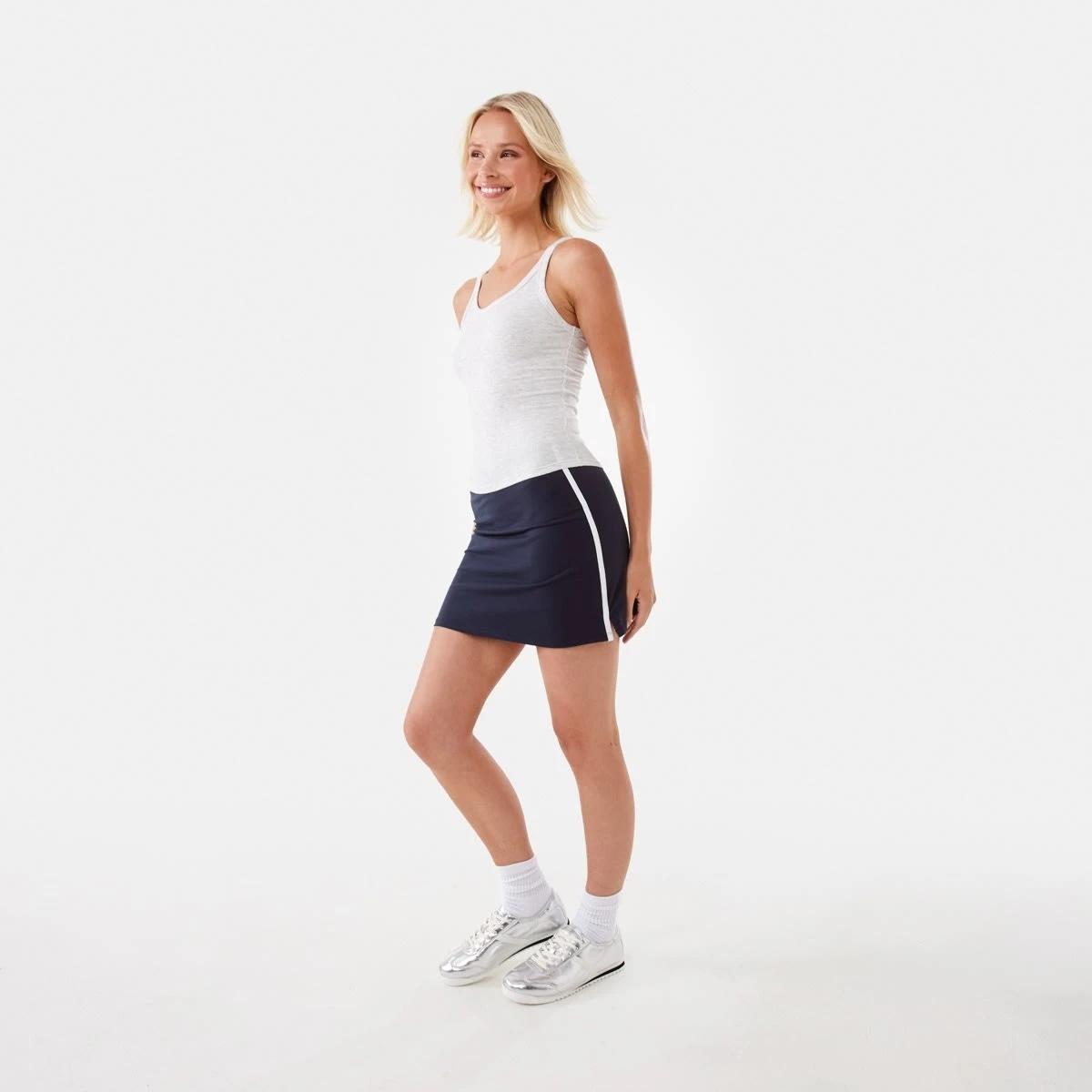 3 Sleeveless Rib Scoop Tank Wht Marle, 3 of 6