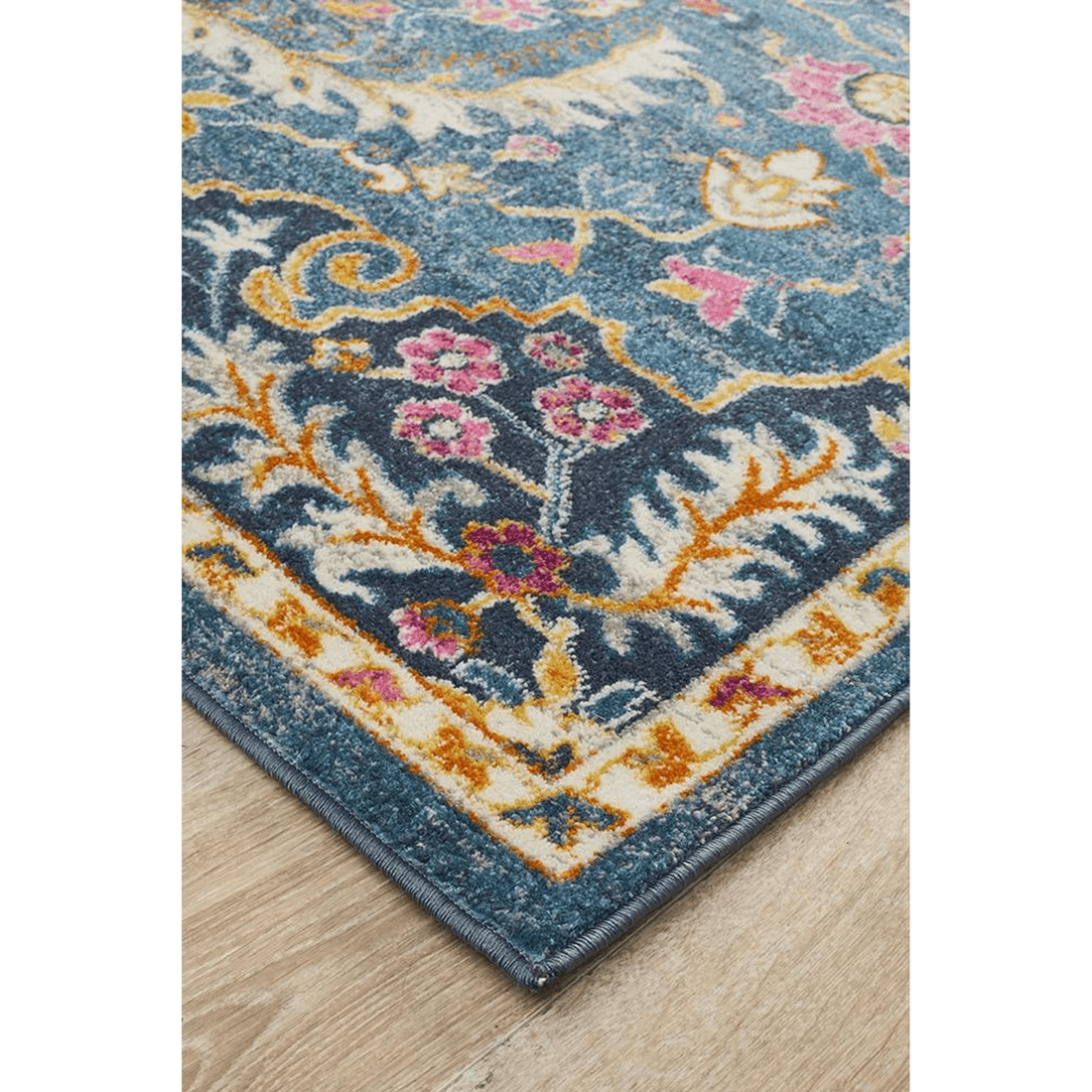 3 Rug Culture Babylon 209 Navy Polypropylene Rug, Power Loomed, 10mm Pile, Made in Turkey - Blue, 3 of 7