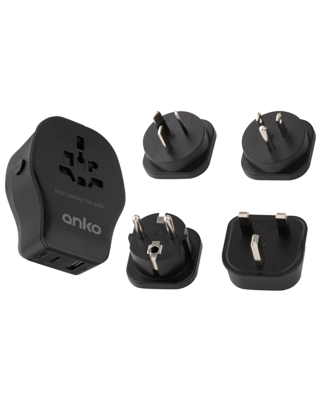 Universal Multi-Plug Travel Adaptor - B