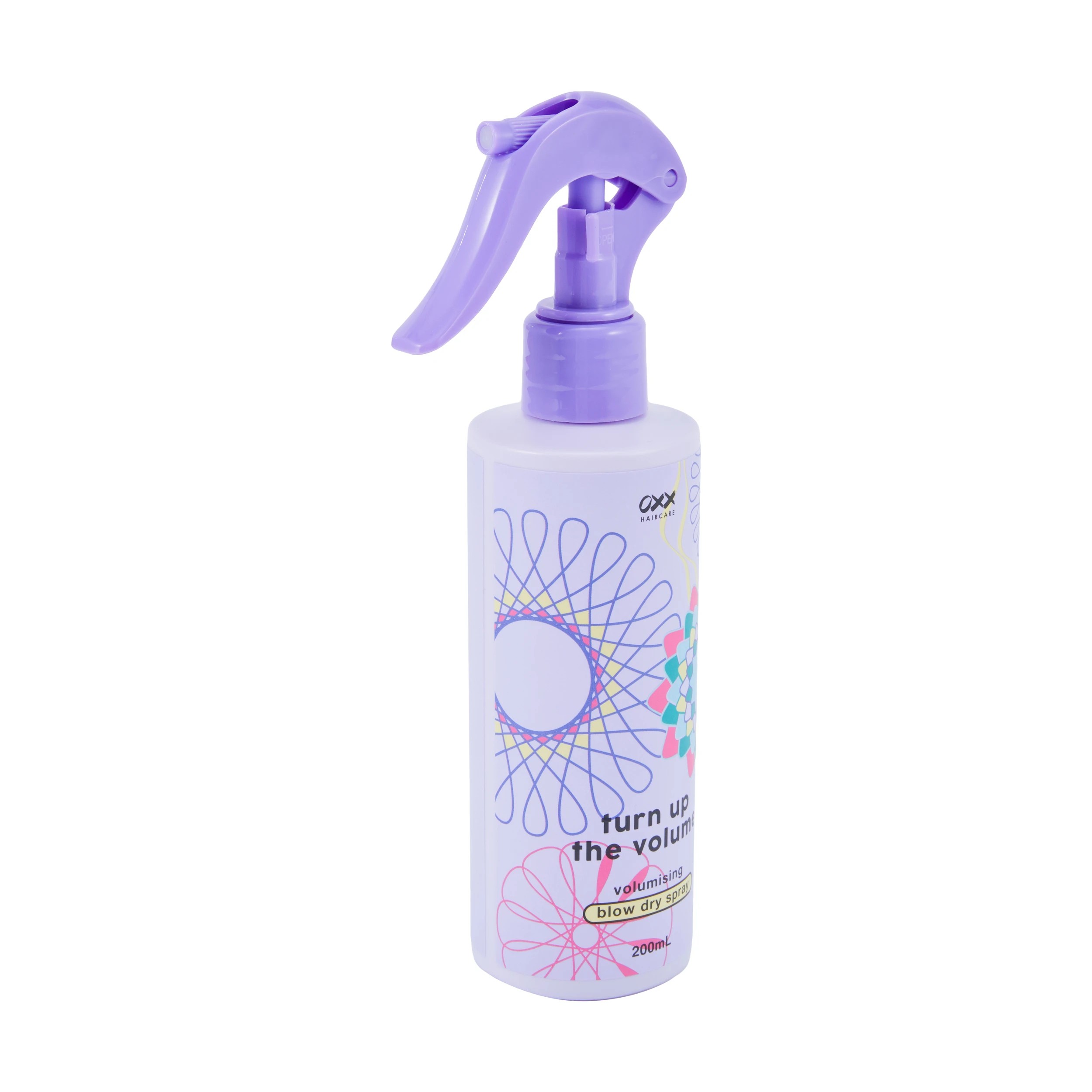 2 OXX Haircare Turn Up the Volume Volumising Blow Dry Spray 200ml - Vanilla & Violet Scented, 2 of 4