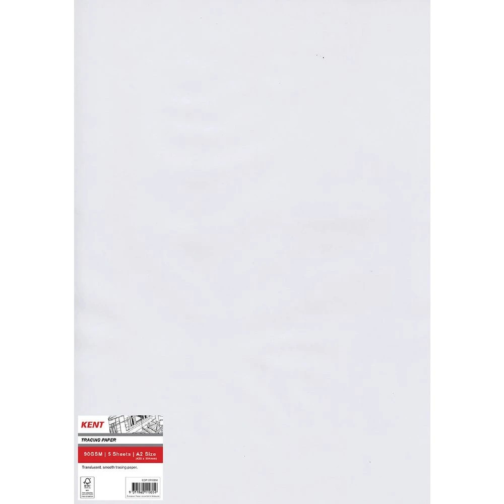 1 Kent A2 90gsm Tracing Paper Pack 5 Sheets, 1 of 1