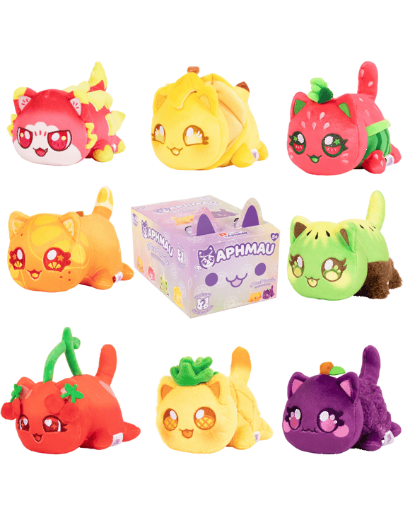 15cm Aphmau MeeMeows Mystery Plush Toy: Fruit - Assorted