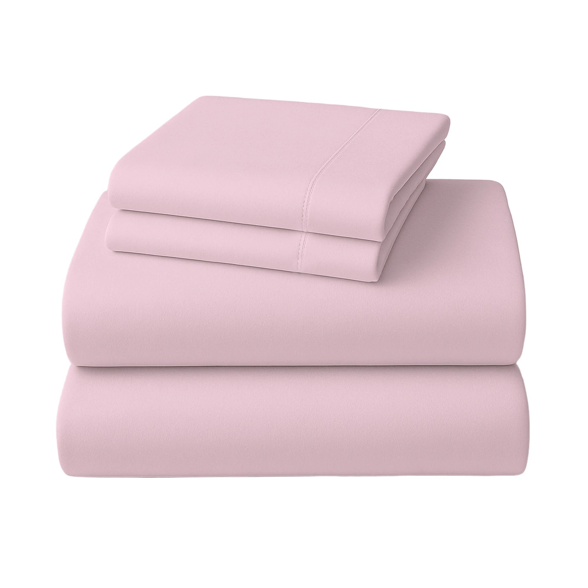 2 4pc 1000 Thread Count Cotton Rich King Bed Sheet Gift Pack Cvc Microfibre Blend In Pink
 - King Bed, 2 of 9