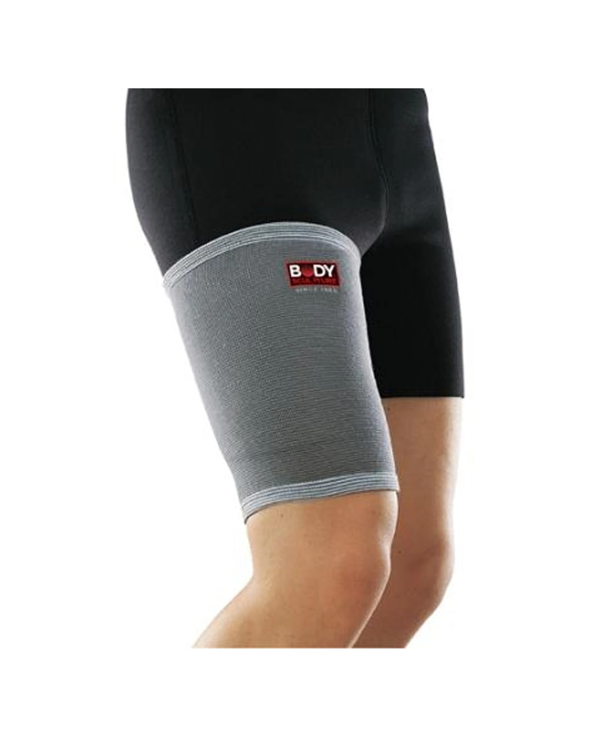 2 Body Sculpture 4 Way Knit Elastic Thigh Support Comfort Strap Small - Grey, 2 of 2