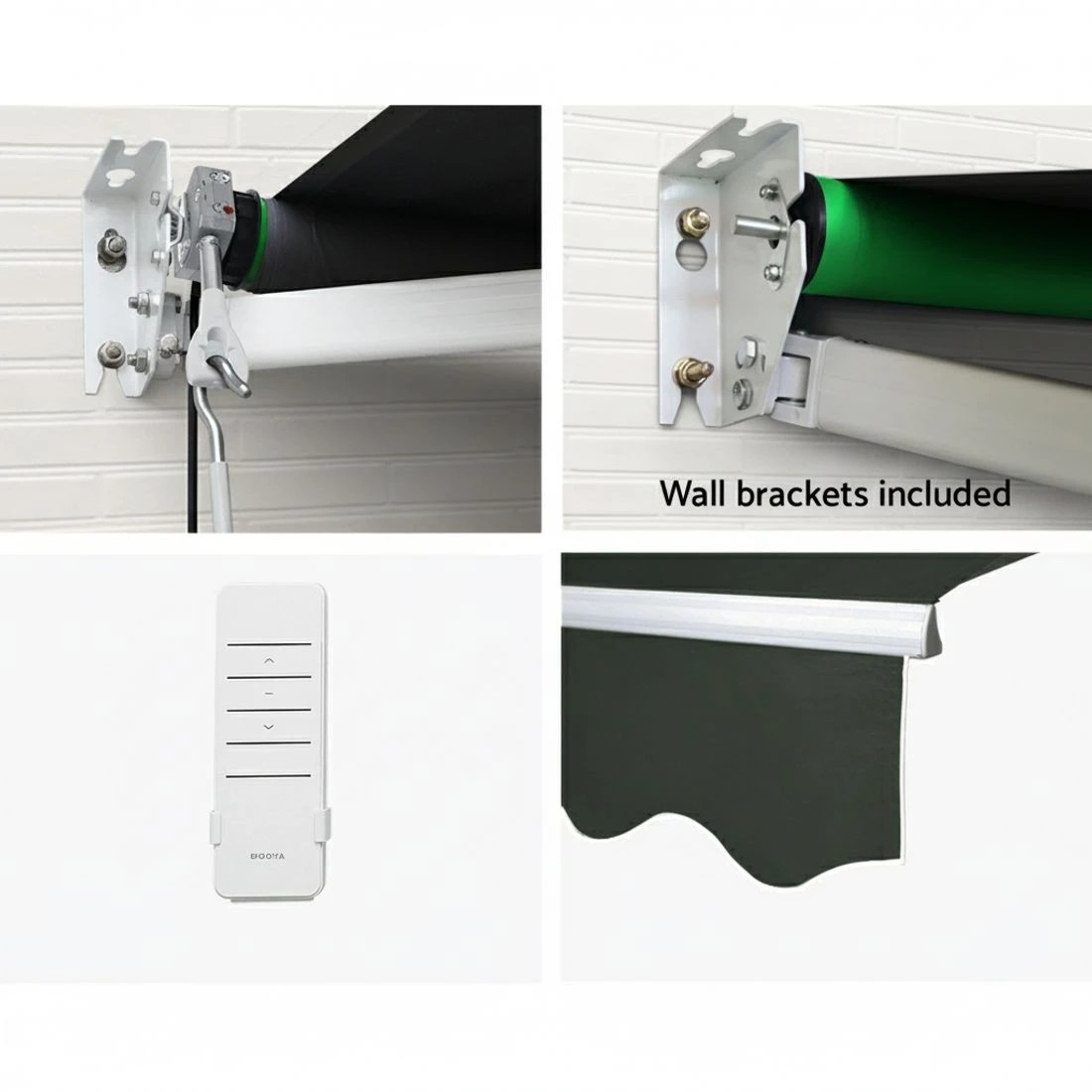 5 Instahut Retractable Folding Arm Awning Motorised Sunshade 5Mx3M - Grey, 5 of 6