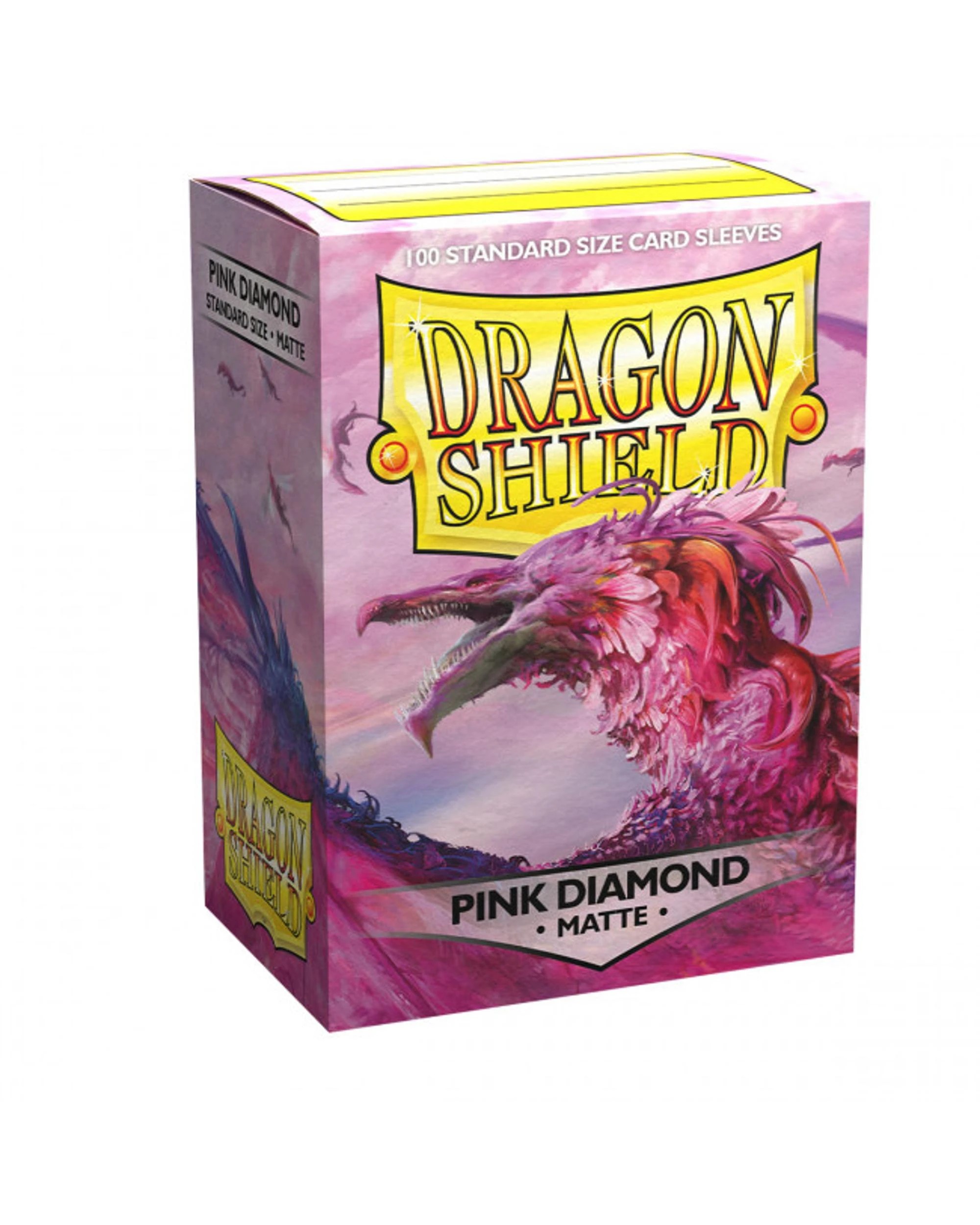 1 Dragon Shield Flor Matte Pink Diamond Sleeves 100 Pack, 1 of 2