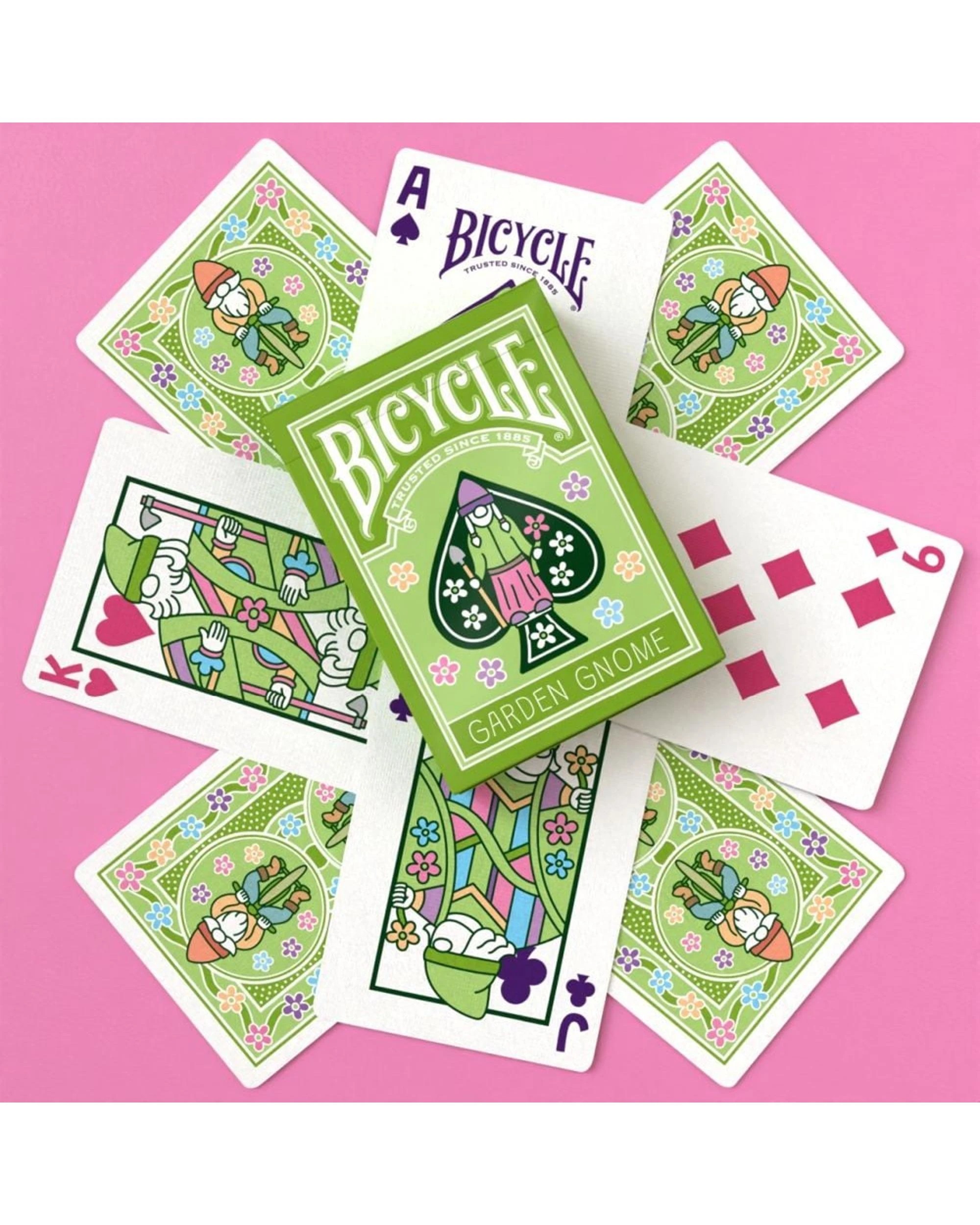 6 Bicycle Garden Gnome Playing Cards, 6 of 10