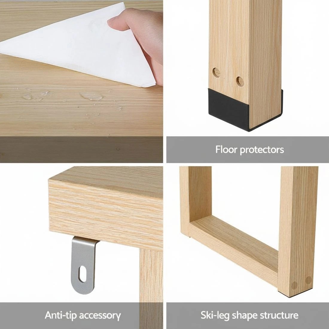 6 Artiss Console Table 110CM - Natural, 6 of 7