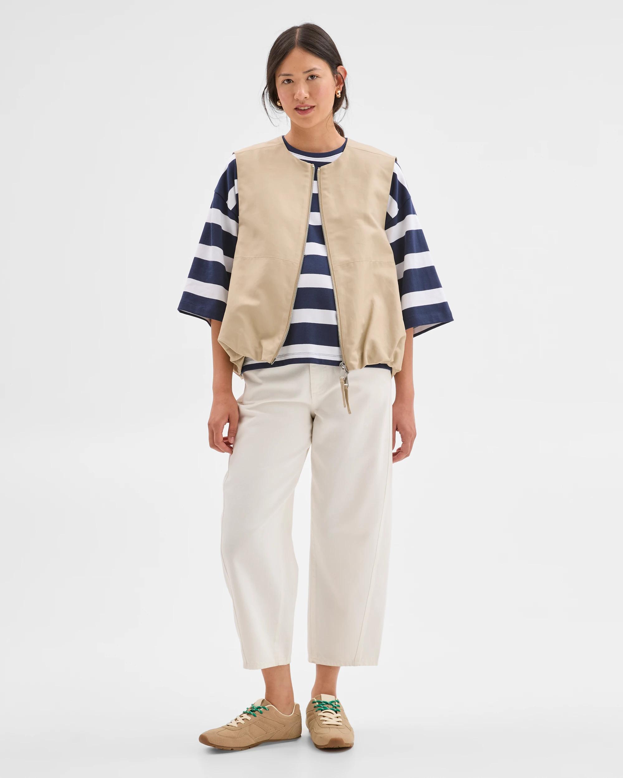 1 Target Woman Australian Cotton Sleeveless Shell Vest LATTE, 1 of 5