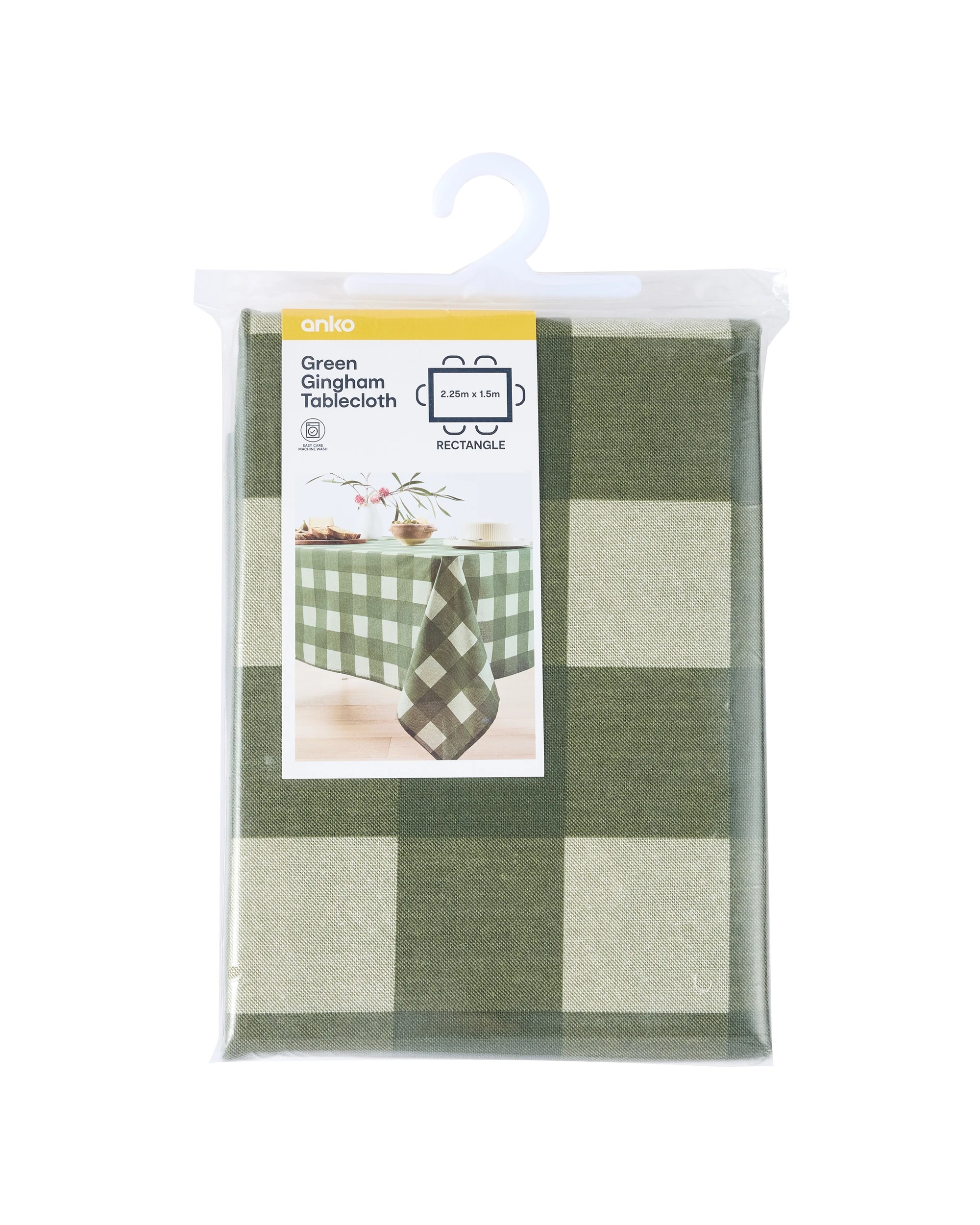4 Green Gingham Tablecloth, 4 of 4